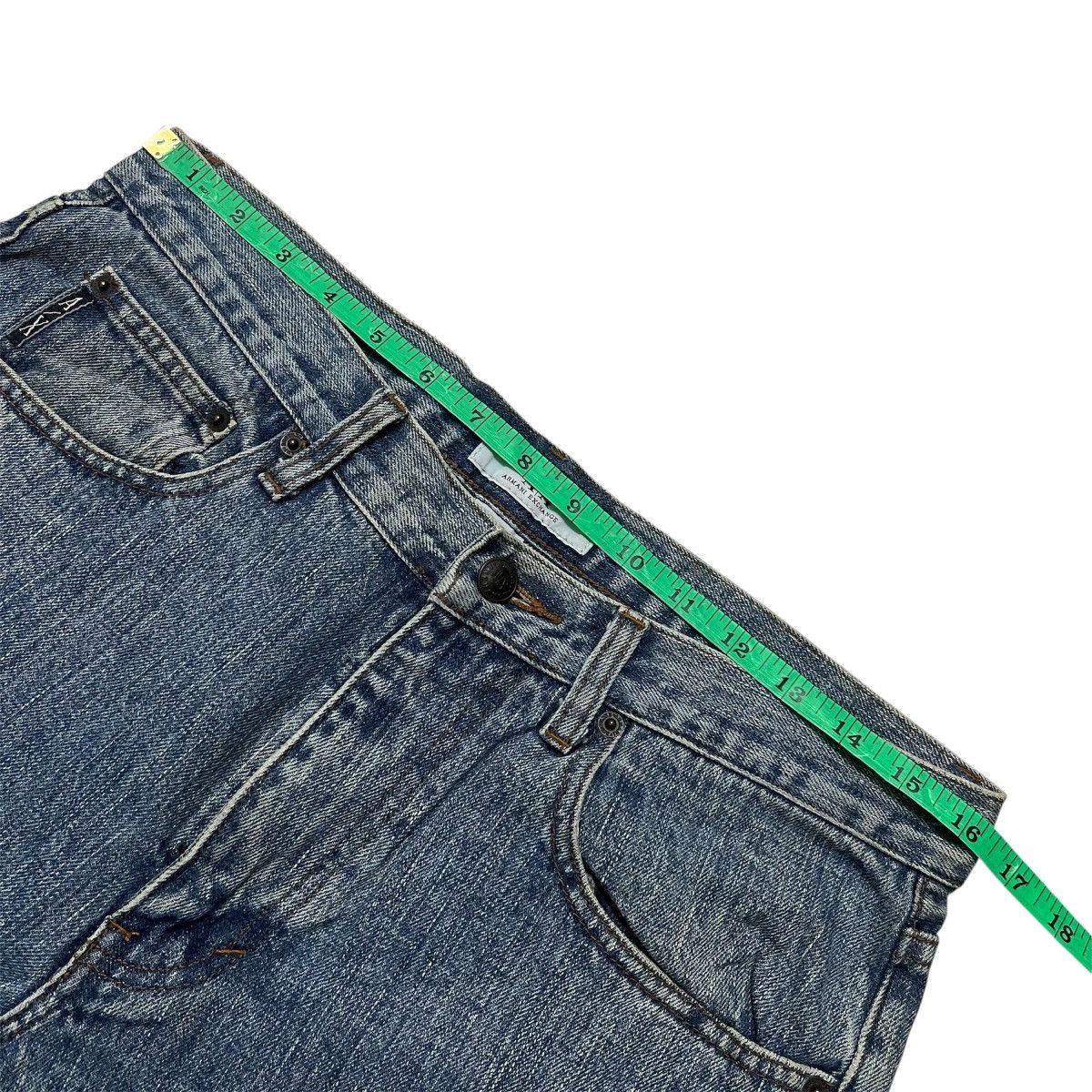 Kapital Flare Jeans Armani Exchange Boot Cut Denim Washed Blue Size US 32 / EU 48 - 10 Thumbnail