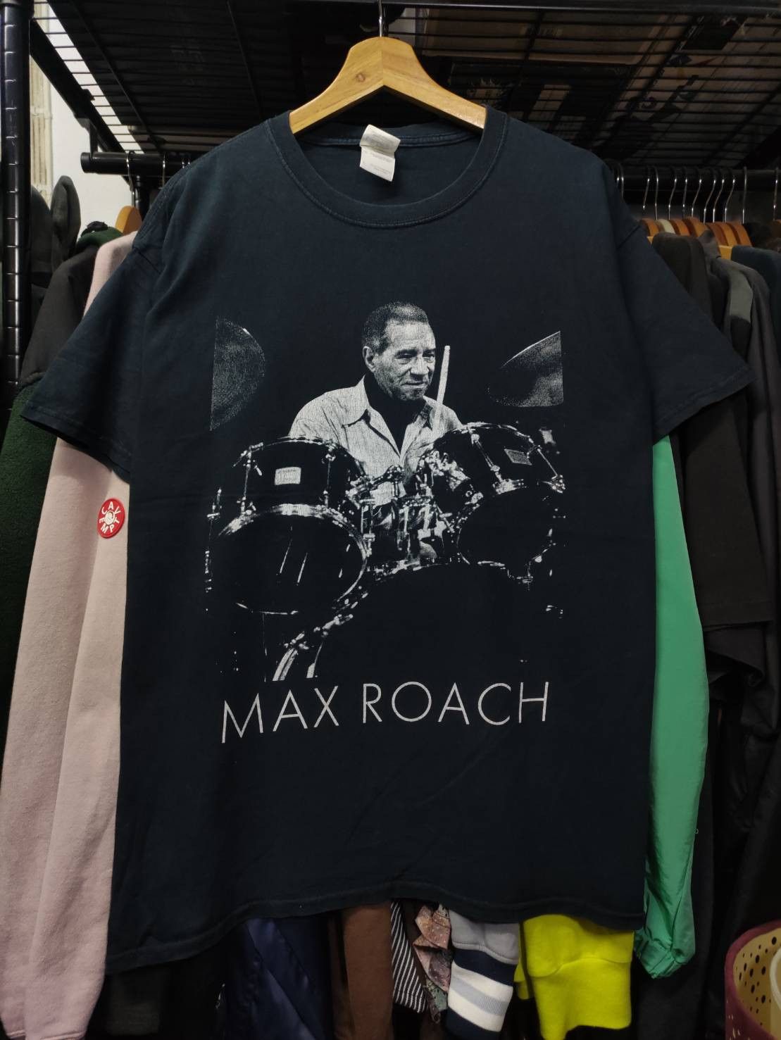 Band Tees Vtg 00's Max Roach Jazz Drummer T-Shirt Size US L / EU 52-54 / 3 - 2 Thumbnail