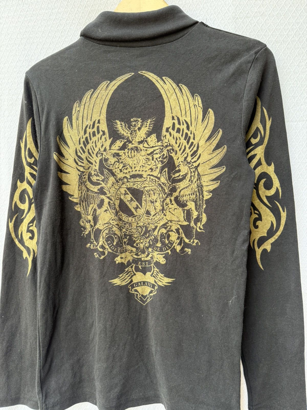 Hysteric Glamour Japanese Turtle Neck Tribal Poem Gothic Style Longsleeve Size US M / EU 48-50 / 2 - 3 Thumbnail