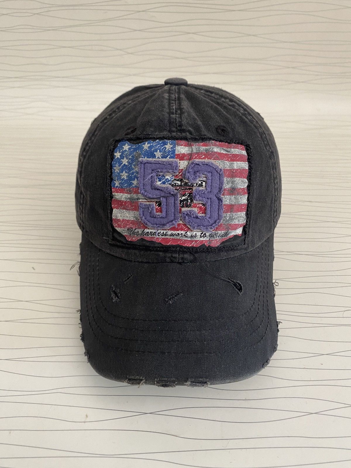 20471120 Adventures Begin Distressed Trucker Hat Size ONE SIZE - 2 Thumbnail