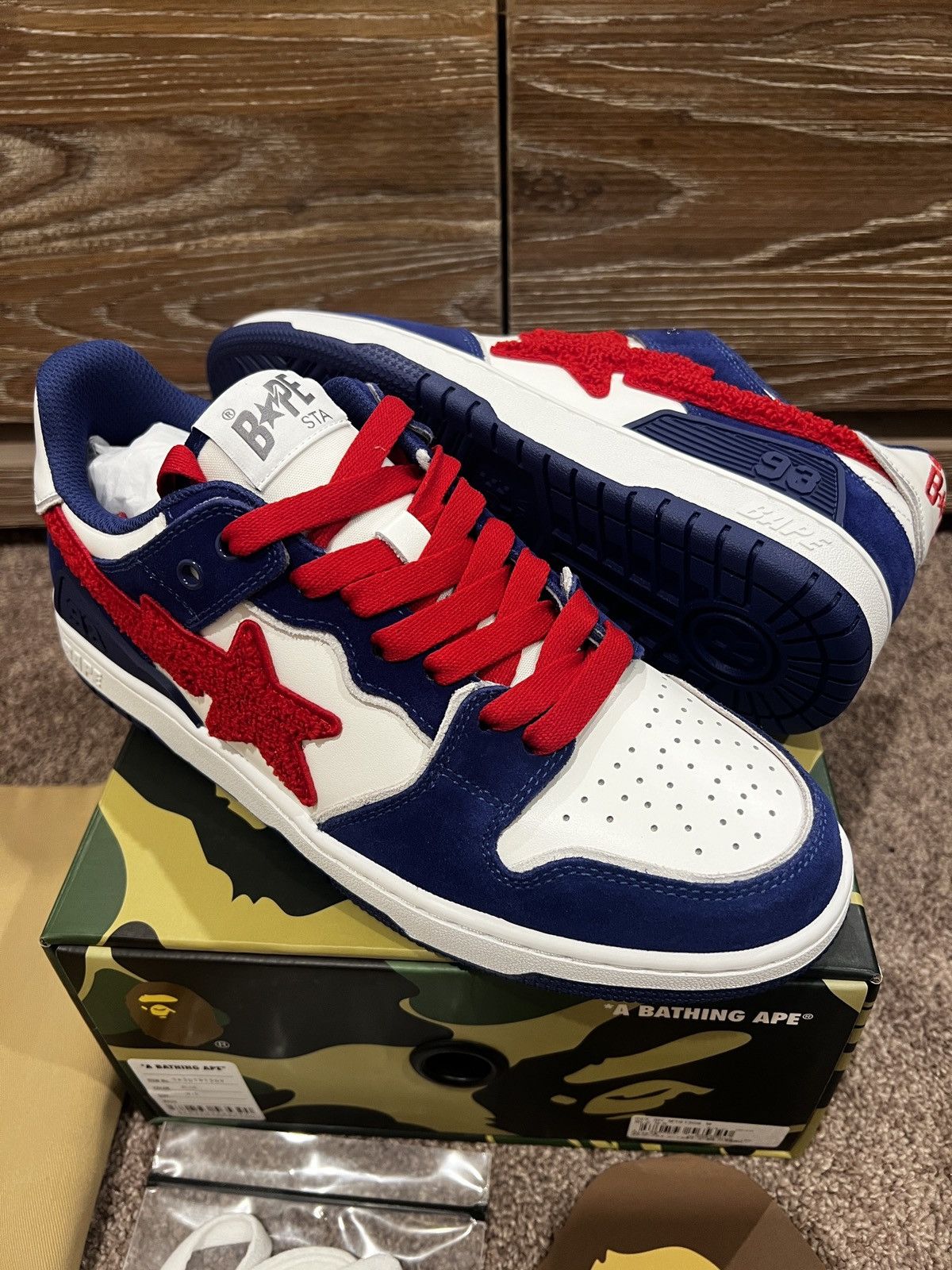 Bape Brand new A Bathing Ape Bape SK8 Sta M2 blue Size US 9.5 / EU 42-43 - 6 Thumbnail