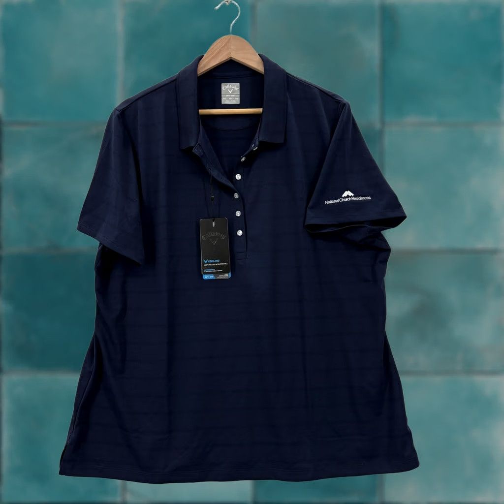 Callaway Callaway Polo Shirt Mens 2XL Blue Stripe Opti-Dri Golf Performance Logo Size US XXL / EU 58 / 5 - 1 Thumbnail