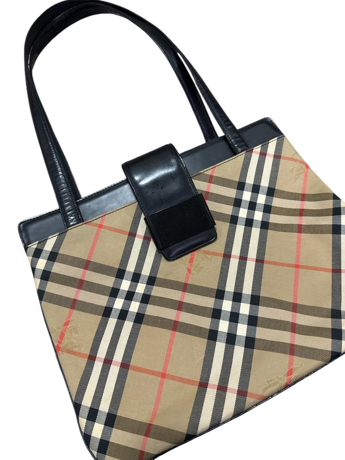 Burberry Vintage burberrys nova check handbag Size ONE SIZE - 2 Thumbnail