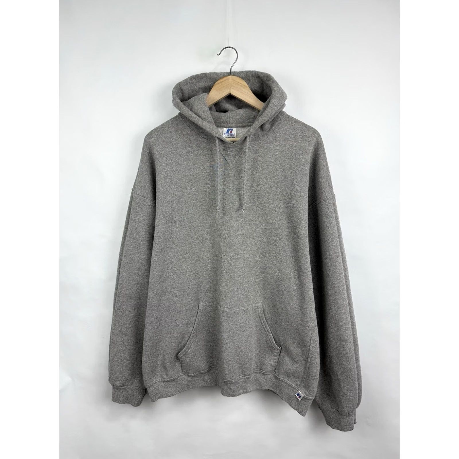 Russell Athletic VINTAGE 90s Russell Athletic Hoodie Gray Mens 2XL Pullover Pullover Gray Russell Athletic 90s Mens Hoodie XXL Size US XXL / EU 58 / 5 - 3 Thumbnail