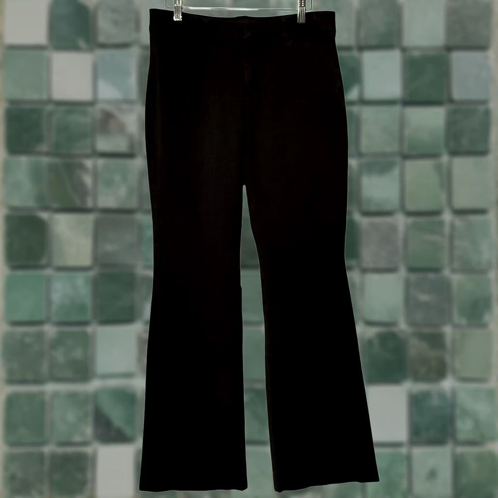 Old Navy Old Navy Dark Heather Pixie Flare Pants 10 High Rise Slim Casual Workwear Pants Women Size 32" / US 10 / IT 46 - 1 Thumbnail