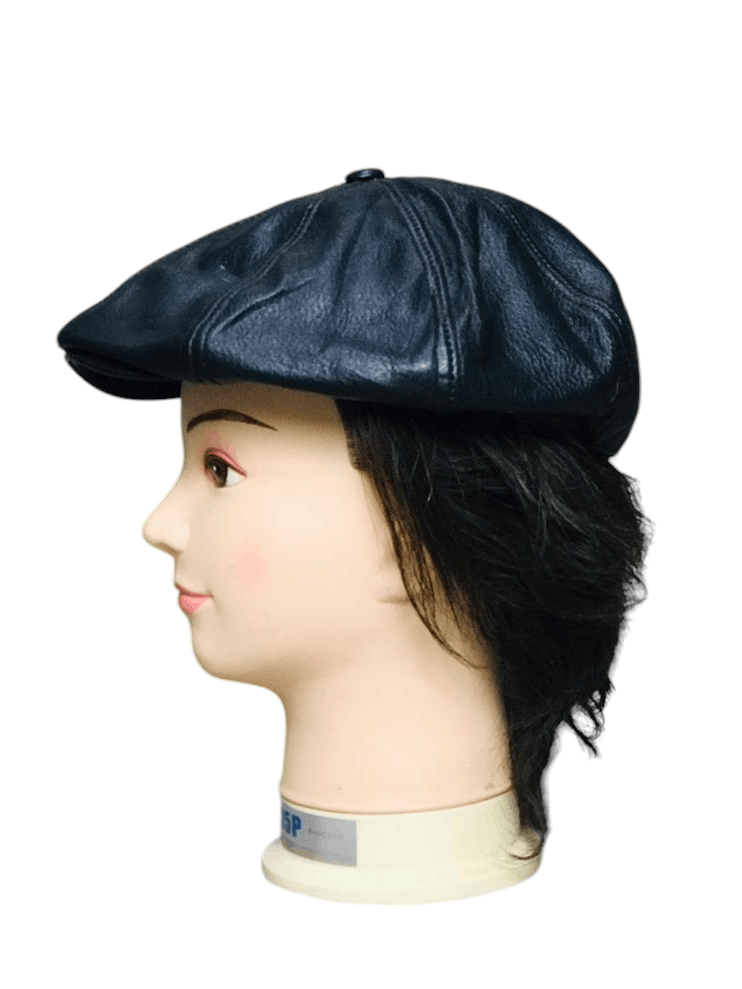 Vintage Agingccc Horsehide Handmade Newsboy Hat