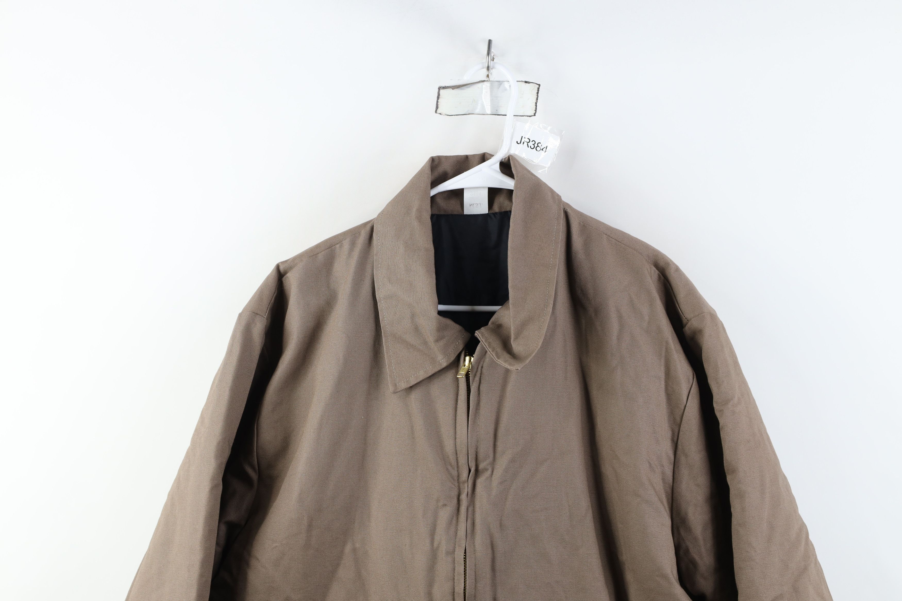 Vintage Vintage 90s Military Style Full Zip Jacket Canvas Brown Size US L / EU 52-54 / 3 - 2 Thumbnail