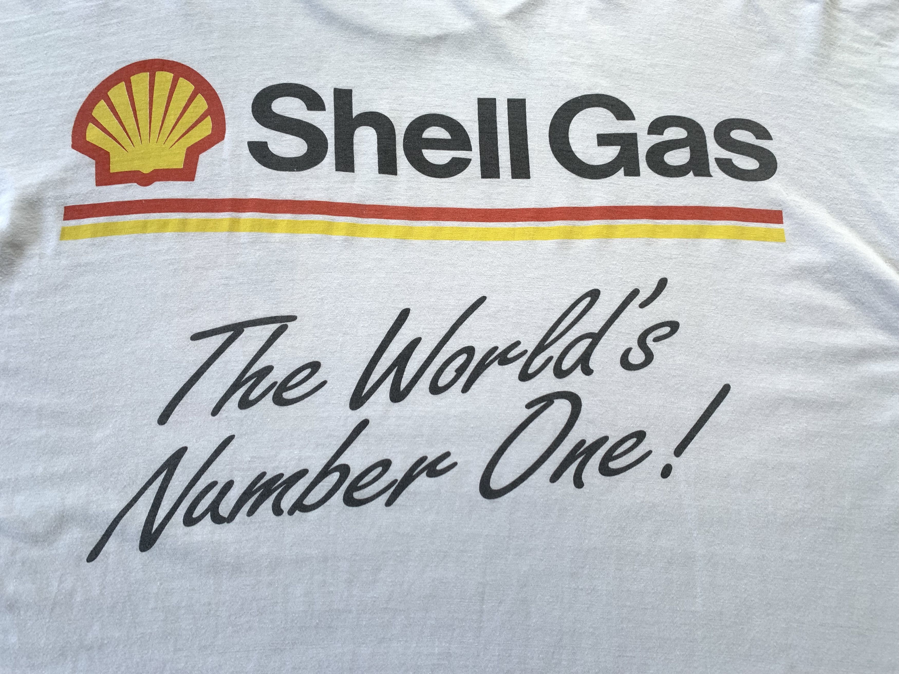 GAS Shell Gas Bright Green White Printed T-Shirt Size US XL / EU 56 / 4 - 6 Thumbnail
