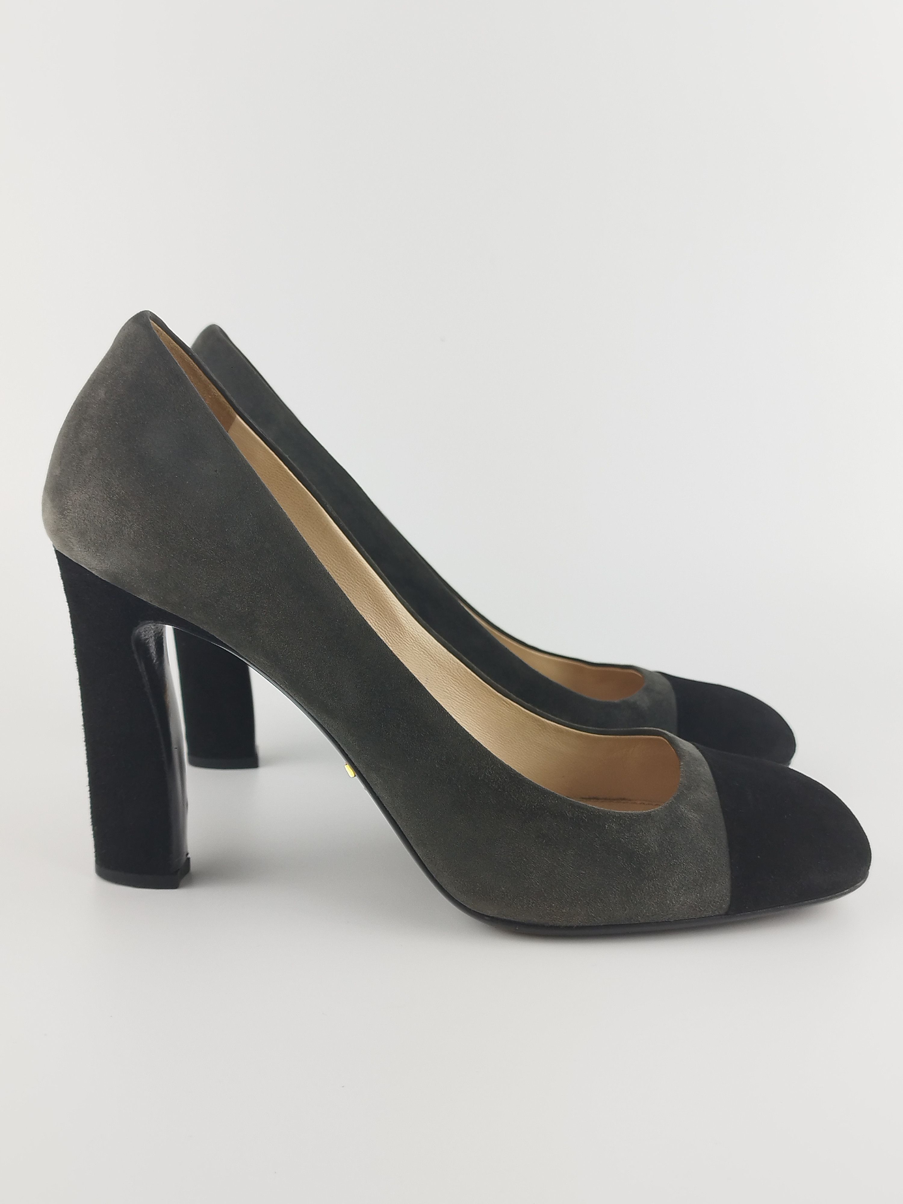 Prada Prada Suede two color high heels pumps Size US 6.5 / EU 39-40 - 4 Thumbnail