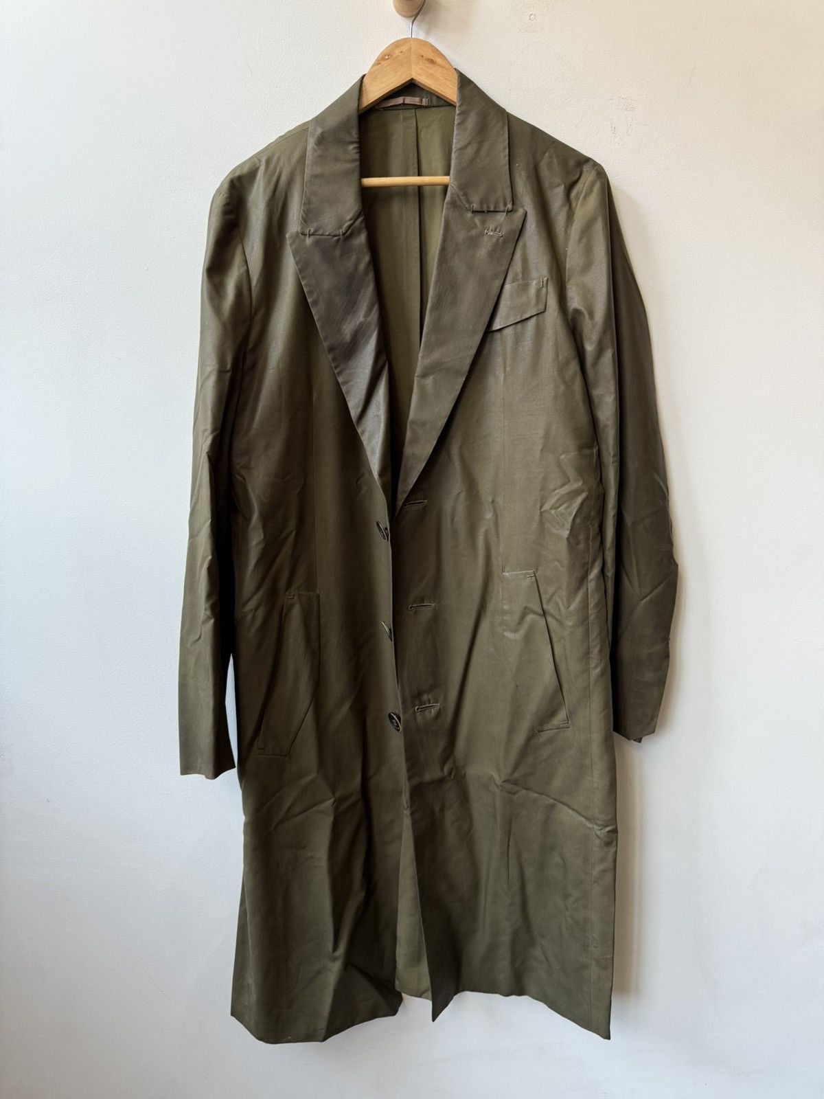 Berluti Berluti X Haider Ackerman 100% Silk Waxed Coat Size US M / EU 48-50 / 2 - 1 Thumbnail
