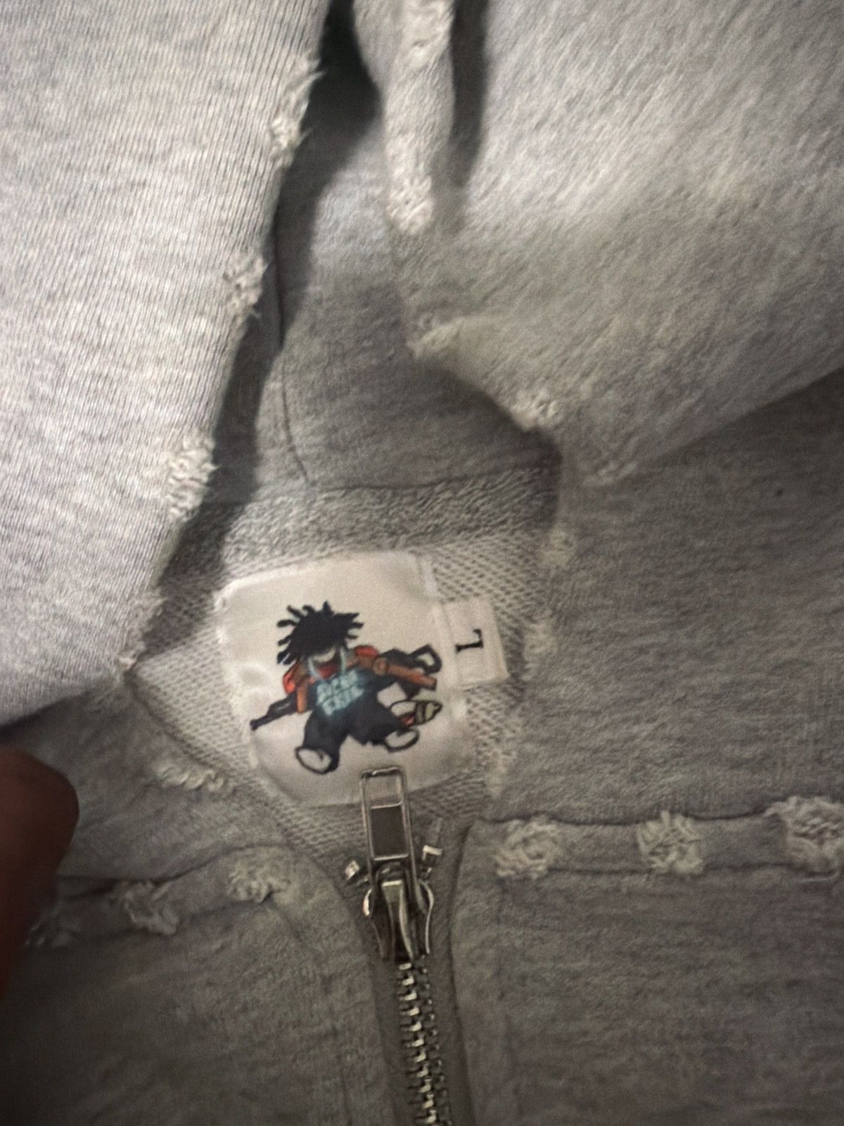 Other Grey Dead Flame Zipup Jacket Suckafree Size US L / EU 52-54 / 3 - 6 Thumbnail