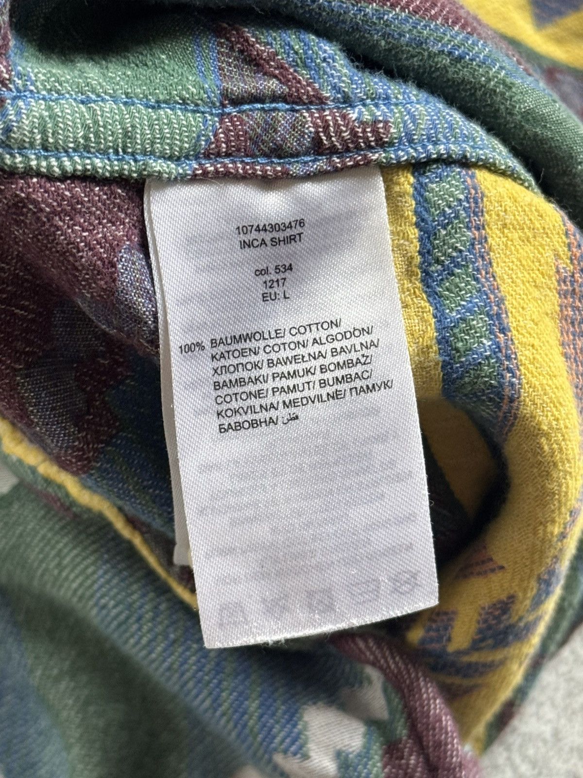 Review Retro L/Size aztec inca shirts button up long sleeve 90s Size US L / EU 52-54 / 3 - 5 Thumbnail