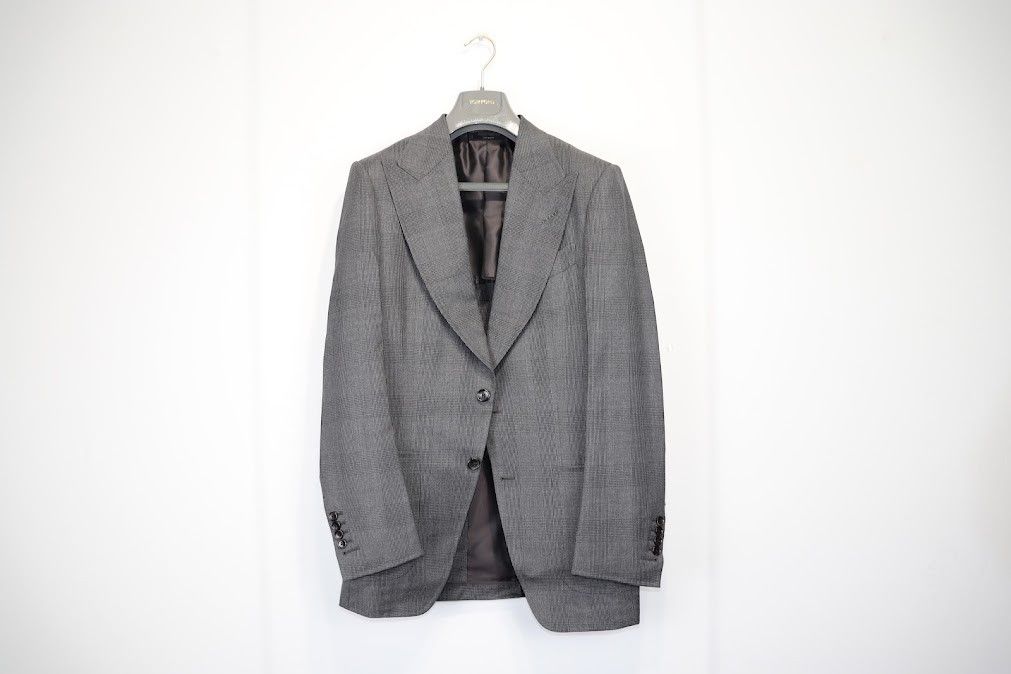 image of Tom Ford O1Rshd Houndstooth Blazer In Grey, Men's (Size Small)