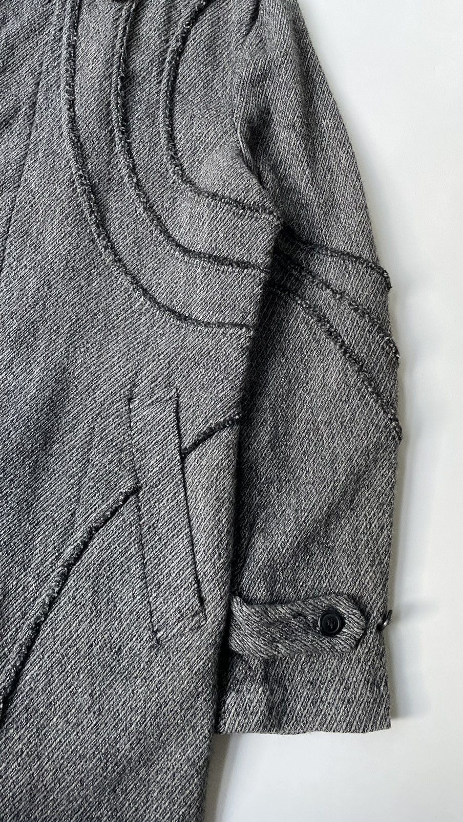 Comme des Garcons A/W 03 Panelled Raw Seam Overcoat Size US L / EU 52-54 / 3 - 12 Thumbnail