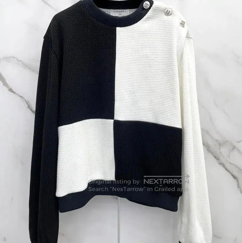Chanel Chanel Color Block Long Sleeve Sweatshirt . Size S / US 4 / IT 40 - 3 Thumbnail