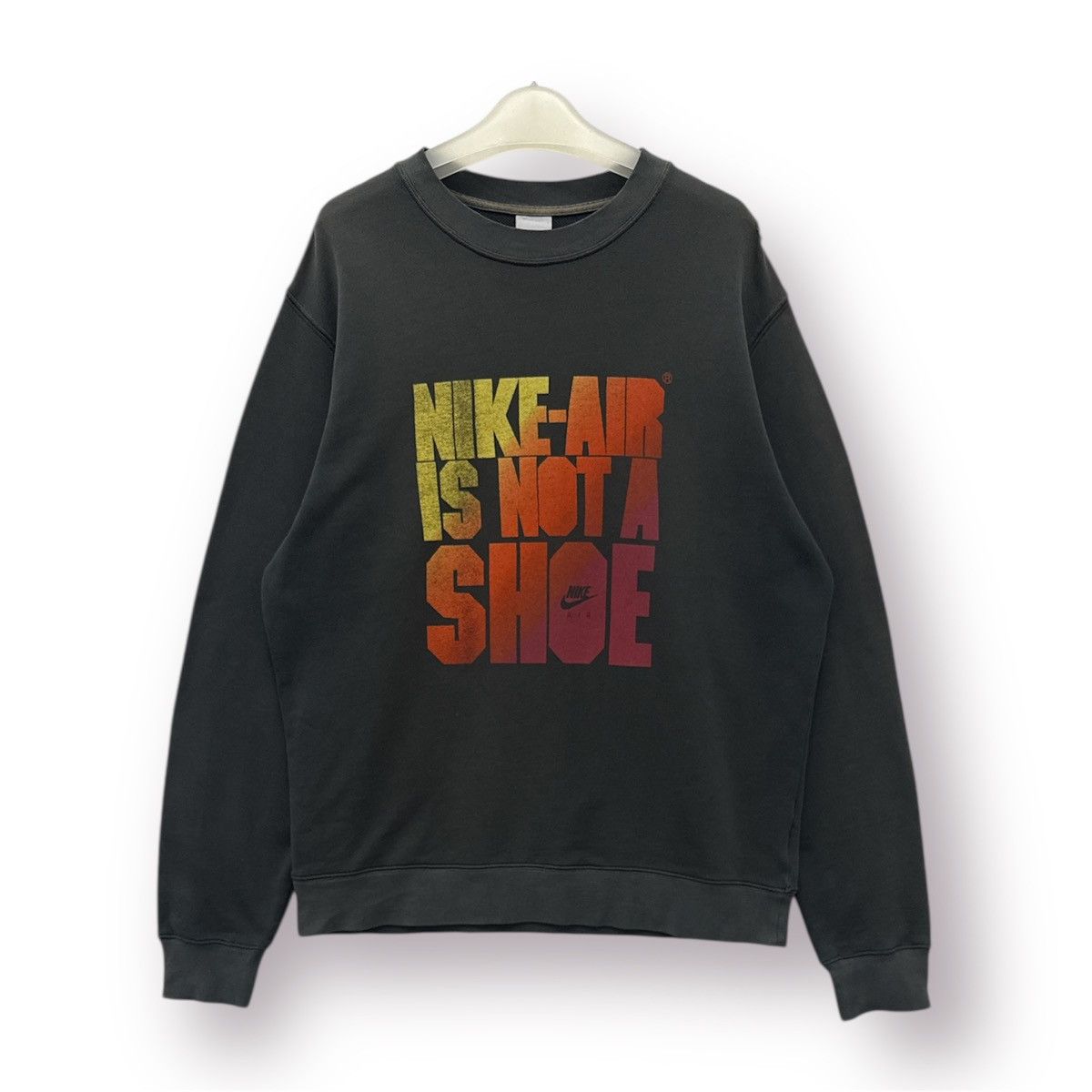 Nike 🔥 Nike Black Faded Distressed Sweatshirt - L Size US L / EU 52-54 / 3 - 1 Thumbnail
