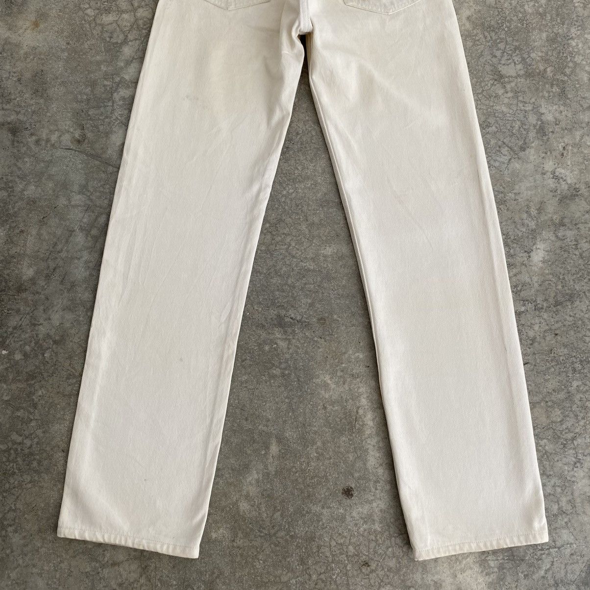 Levi's Size 30x31.5 Vintage 1994 Levis 501 White Denim Jeans Size US 30 / EU 46 - 13 Thumbnail