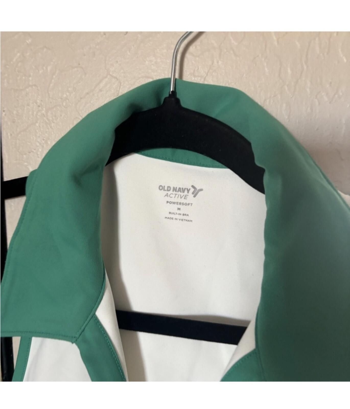 Old Navy (Old Navy) Green and White Collared Tank Top Size M / US 6-8 / IT 42-44 - 3 Thumbnail