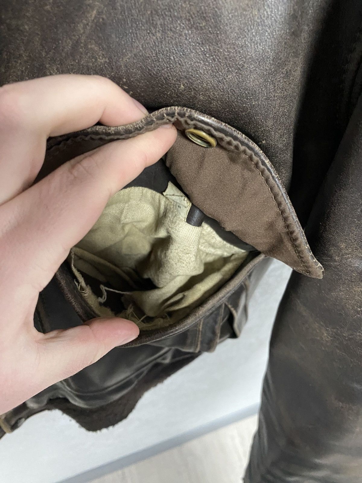 Schott GENUINE VINTAGE 70s SCHOTT IS 674 MS LEATHER FLIGHT JACKET Size US M / EU 48-50 / 2 - 14 Thumbnail