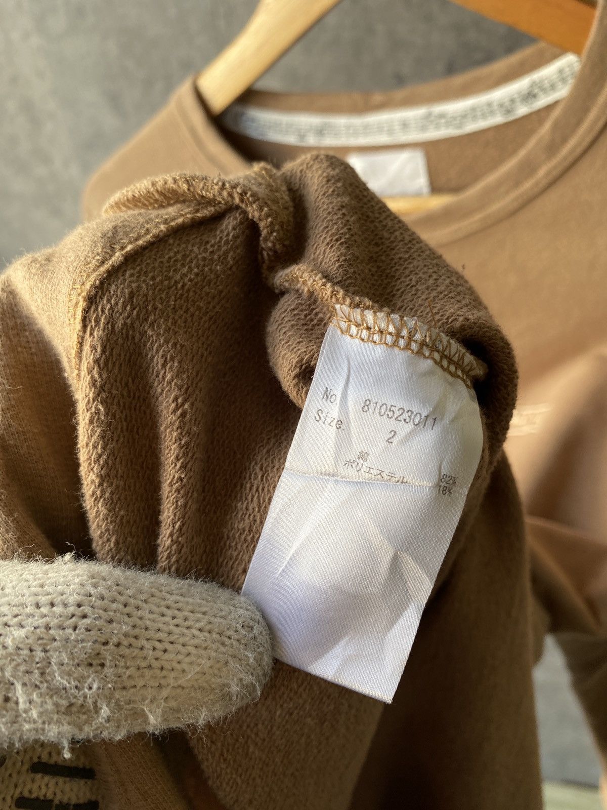 Number (N)ine Number (N)ine Japan Basic Logo Distressed Sweatshirt Size US M / EU 48-50 / 2 - 13 Thumbnail