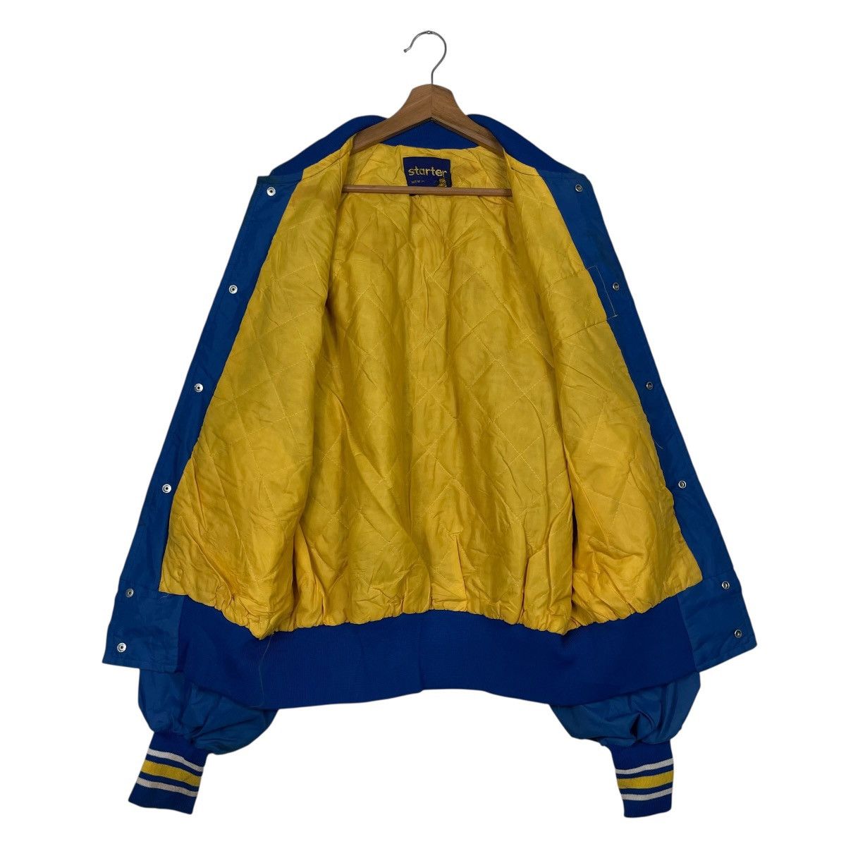 Starter Vintage 70s Starter Lakers Ice Hockey Nylon Bomber Jacket Size US XL / EU 56 / 4 - 11 Thumbnail