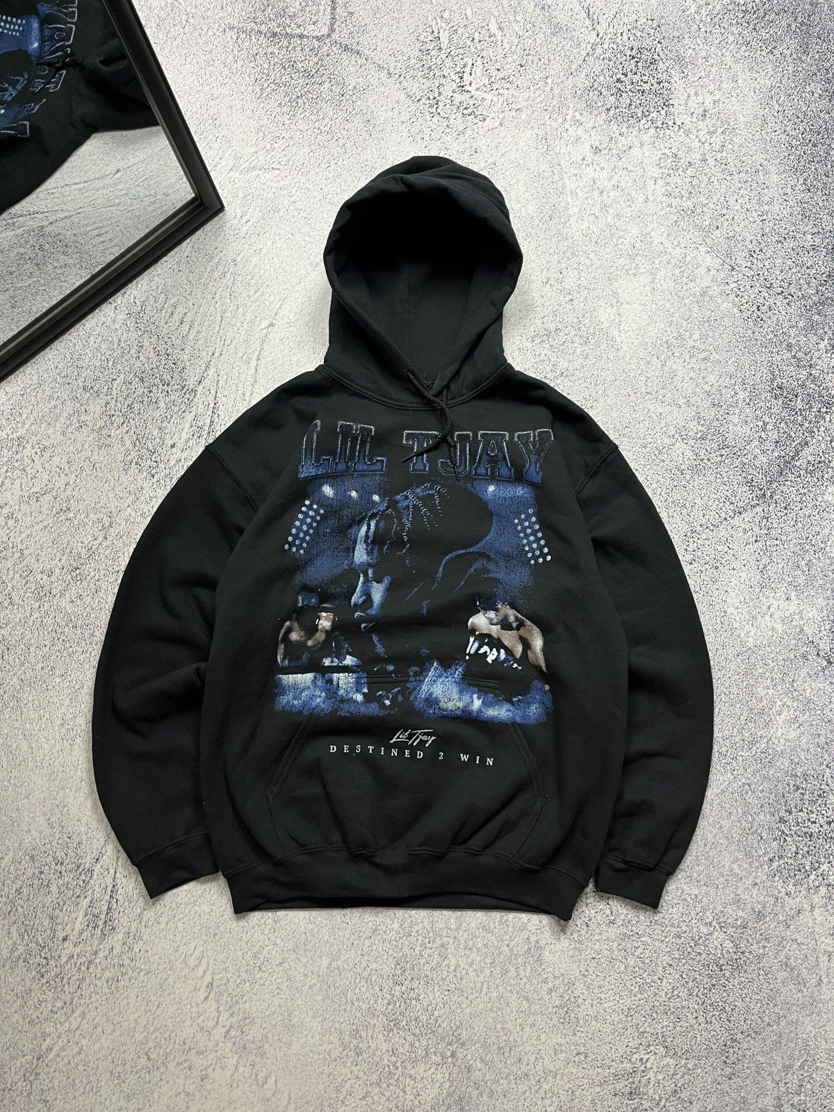 Band Tees × Rap Tees Lil Tjay Destined 2 Win 2021 Tour Hoodie Rare Size US M / EU 48-50 / 2 - 1 Thumbnail