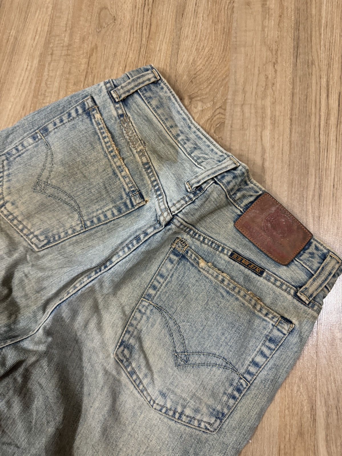 Blue Blue Japan × Japanese Brand Blue Way washed denim Size US 29 - 5 Thumbnail