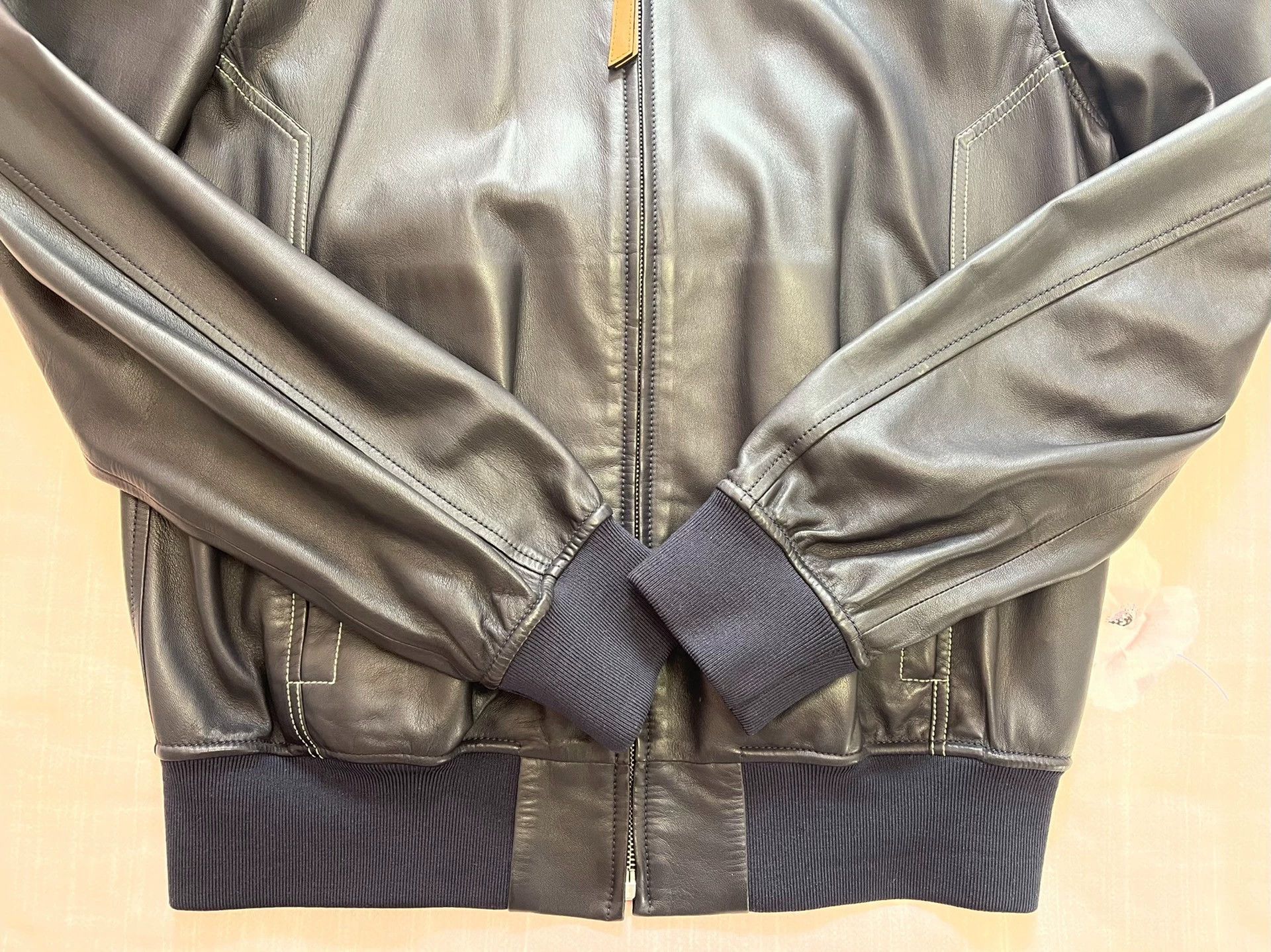 Loewe Loewe Basic Leather Jacket Navy Size 50 M Lambskin Size US M / EU 48-50 / 2 - 3 Thumbnail