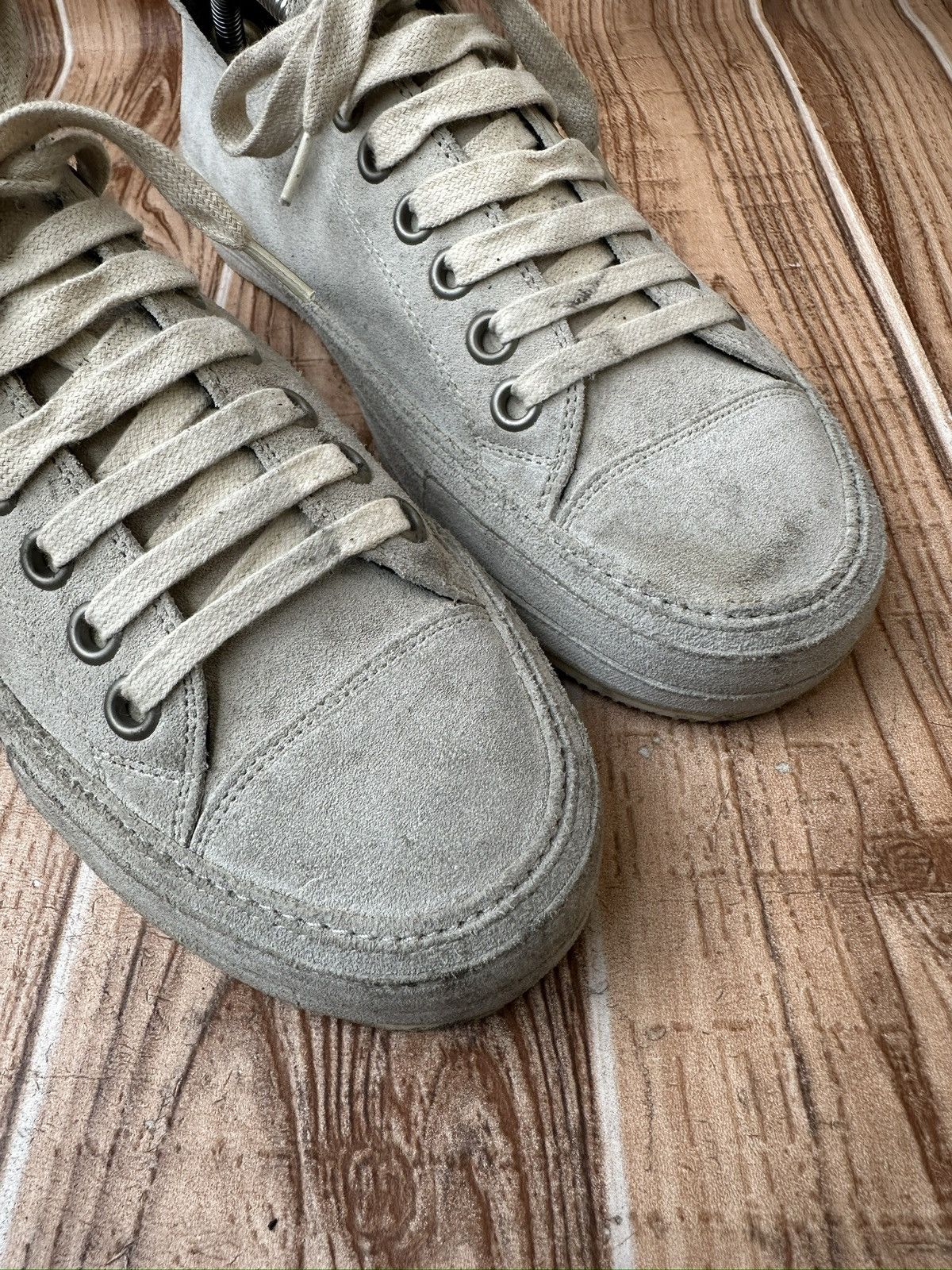 Ann Demeulemeester Ann Demeulemeester Suede Low Top Sneaks Size US 7 / EU 40 - 7 Thumbnail