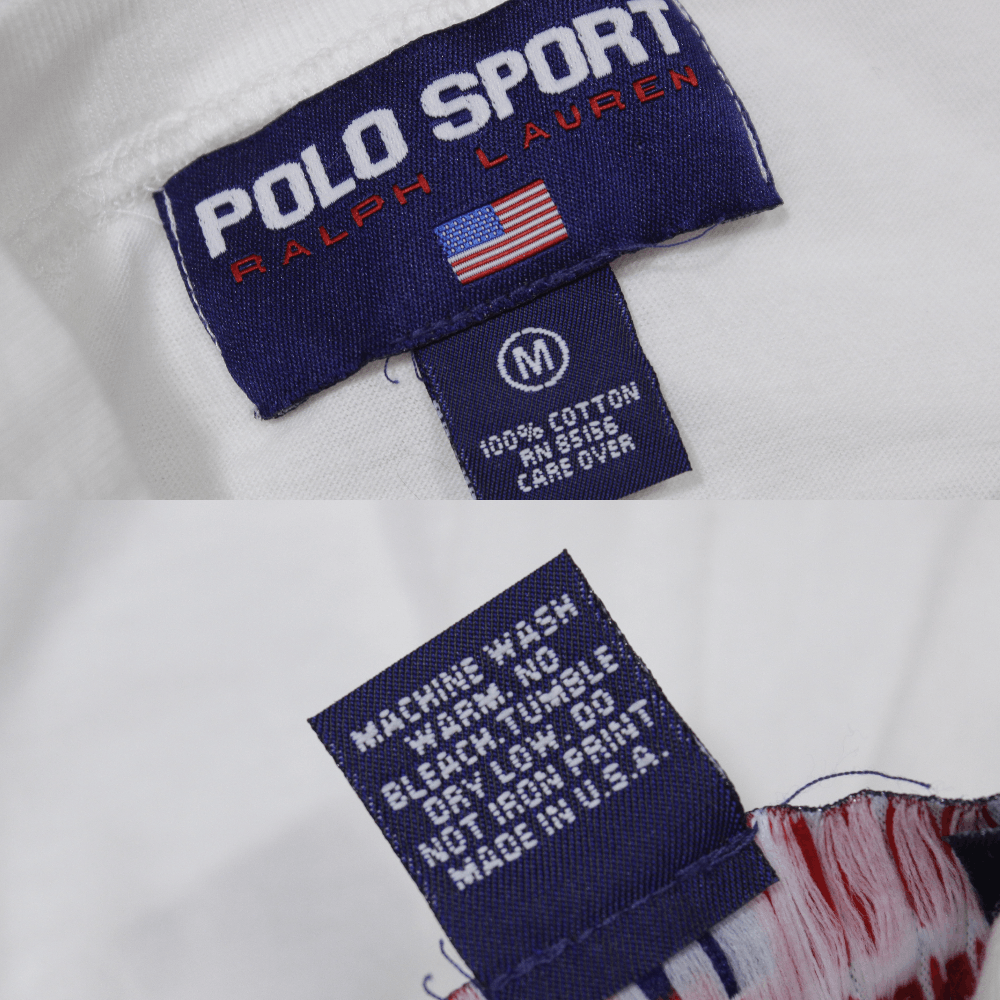 Polo Ralph Lauren 90S Logo T-Shirt Vintage Made in USA Size US M / EU 48-50 / 2 - 8 Thumbnail