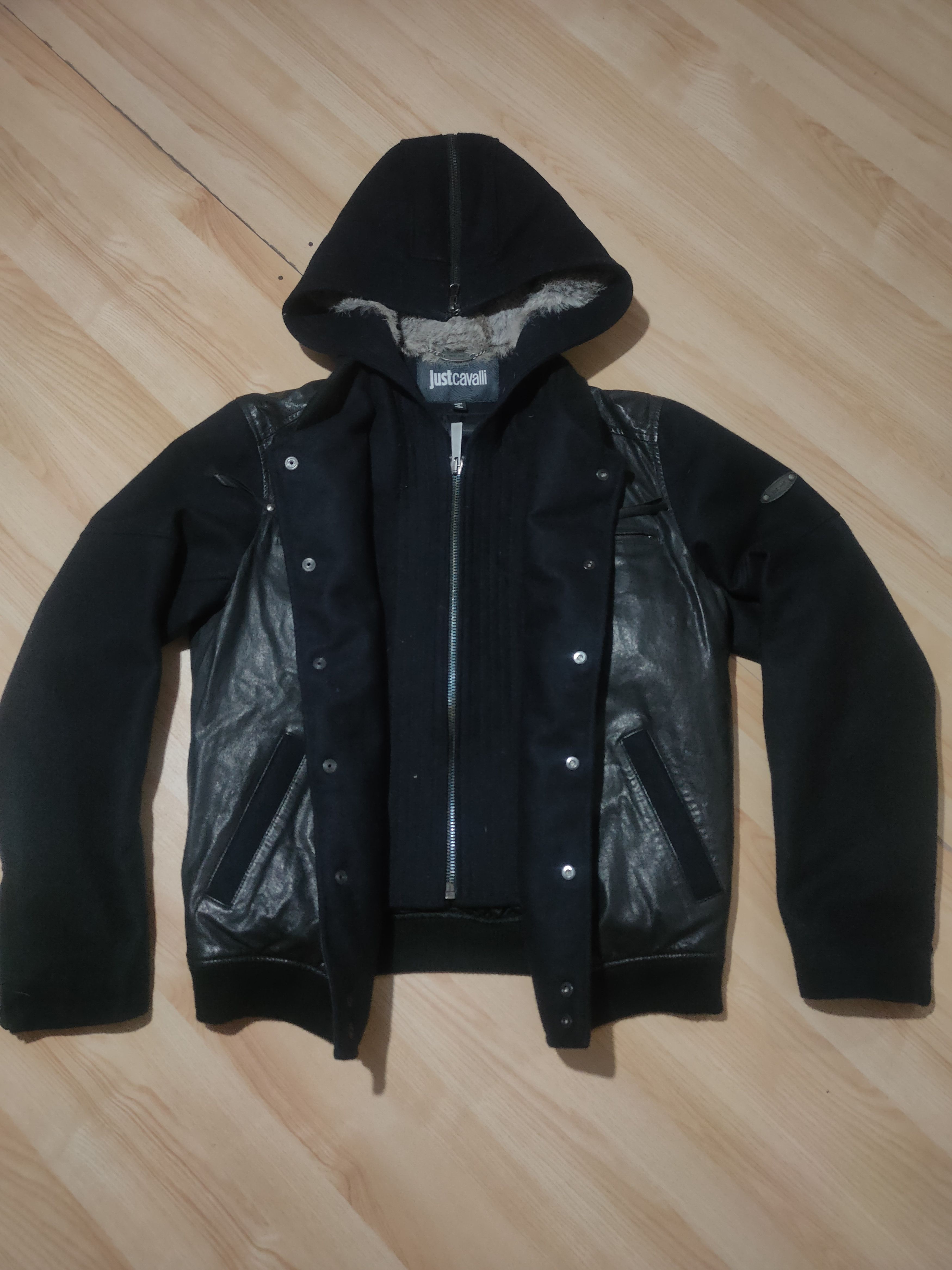 Just Cavalli JUST CAVALLI LEATHER JACKET Size US M / EU 48-50 / 2 - 1 Thumbnail