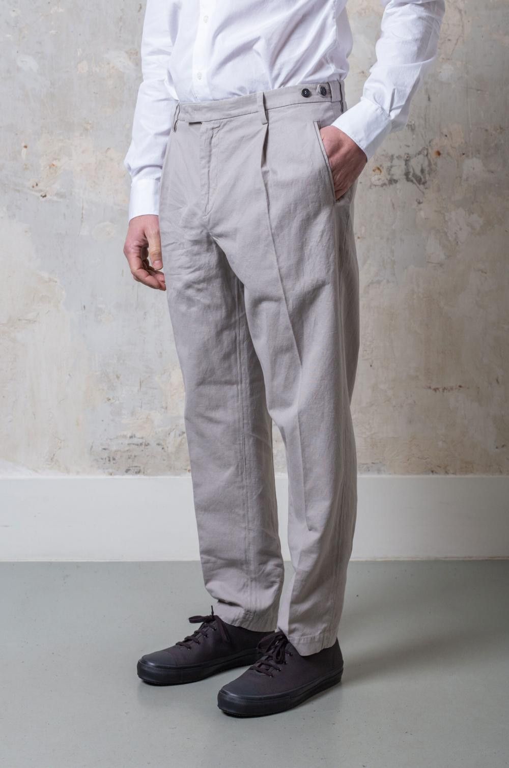 Barena Barena Masco Vignola Trousers -- Perla Cotton-Linen Size US 36 / EU 52 - 15 Thumbnail