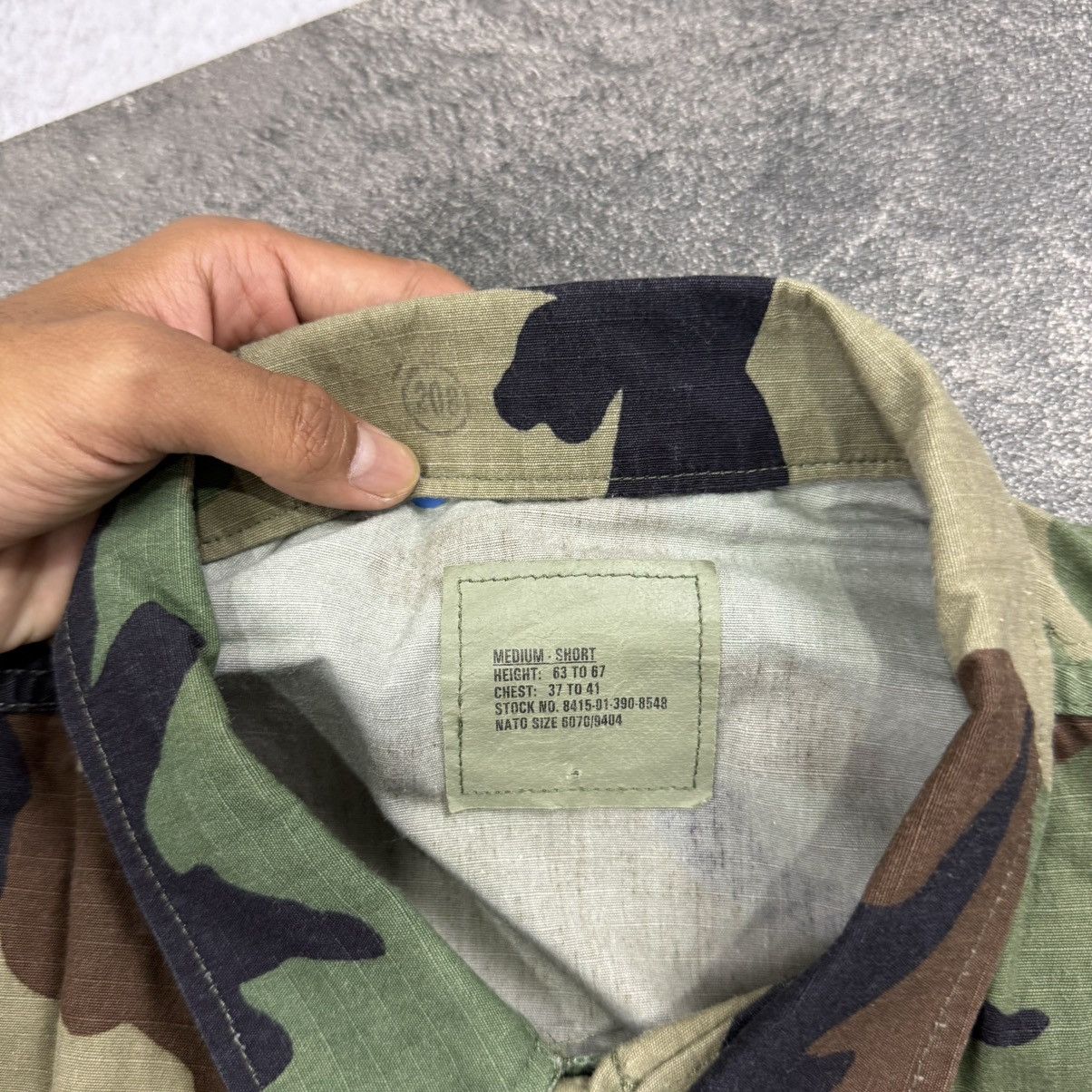 Vintage Vintage US ARMY BDU woodland jacket camouflage ripstop weath Size US XL / EU 56 / 4 - 6 Thumbnail