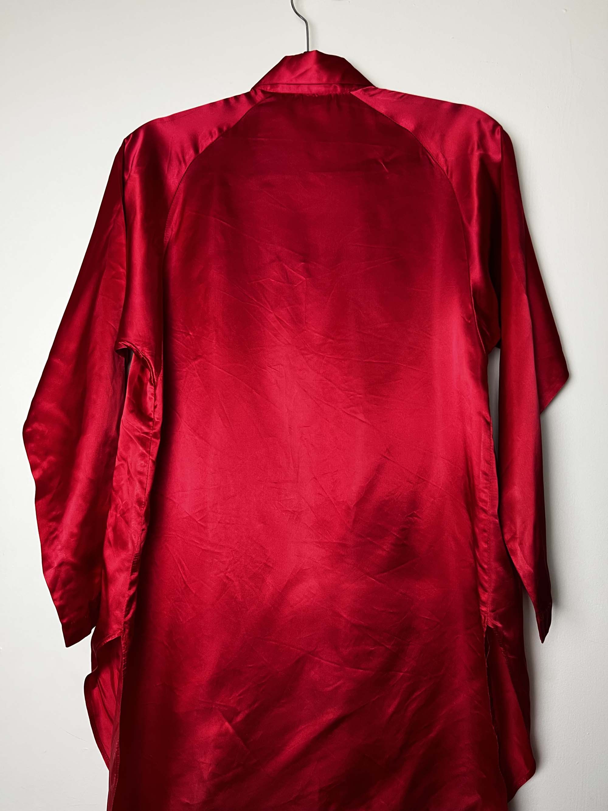 Vintage Vintage 1970's Red Mary Jane by Corey of CA, USA Shirt Dress Size S / US 4 / IT 40 - 10 Thumbnail