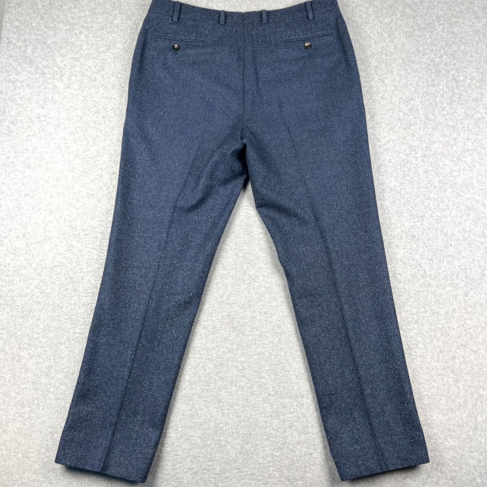 Suitsupply Suitsupply Wool Pants Mens Blue Straight Fit 42x31 Formal Dress Size 42R - 2 Thumbnail