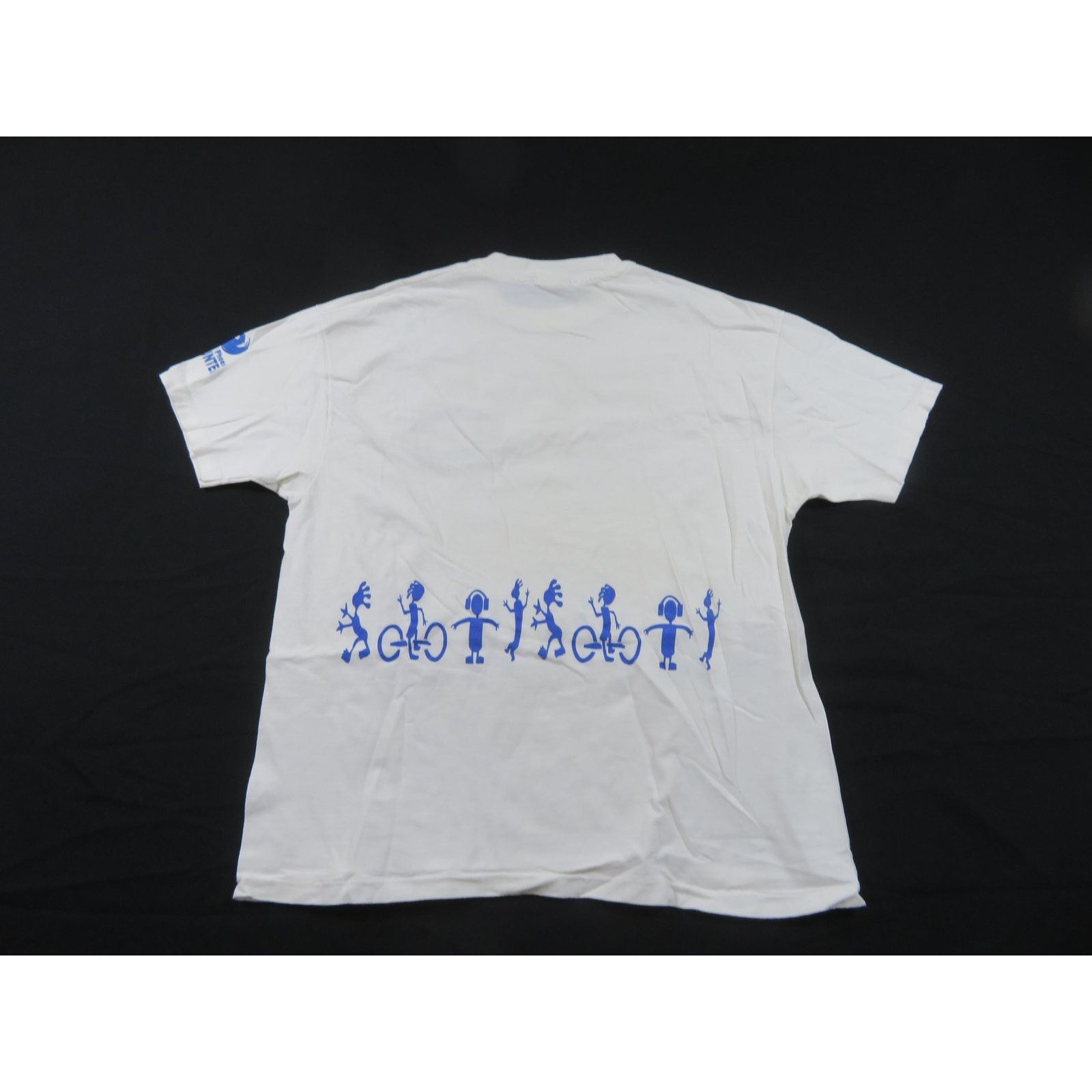 Hanes Sunday on Central Double Sided Graphic White T-shirt XL 90s Size US XL / EU 56 / 4 - 5 Thumbnail