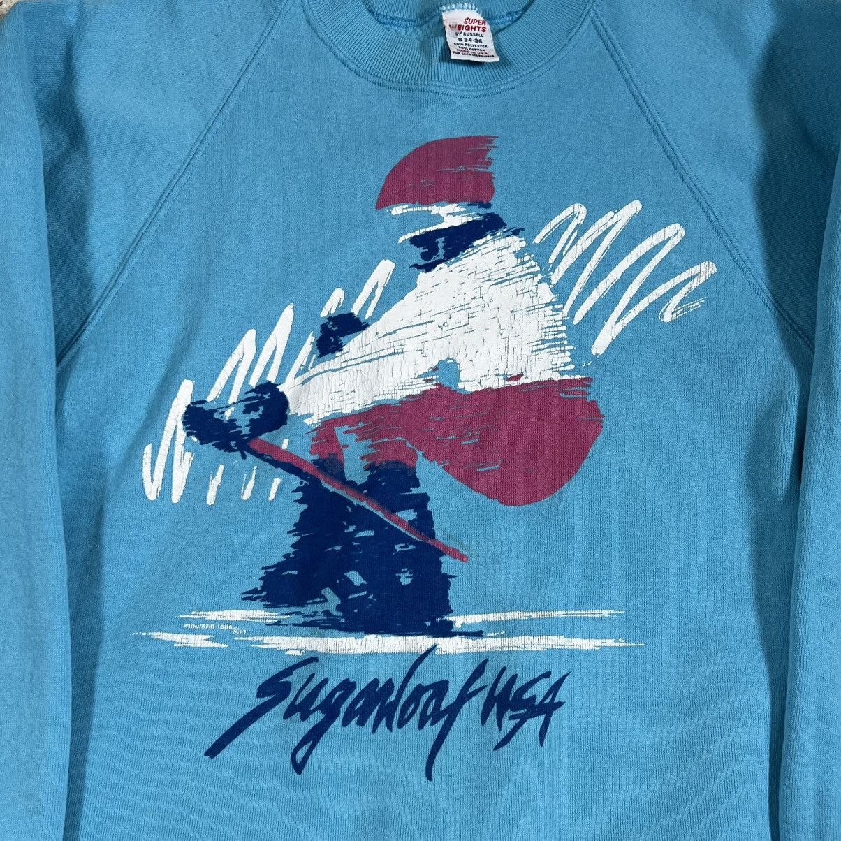Russell Athletic Vintage 90s Russell Super Weights Sugarloaf Ski Sweatshirt Size S / US 4 / IT 40 - 2 Thumbnail