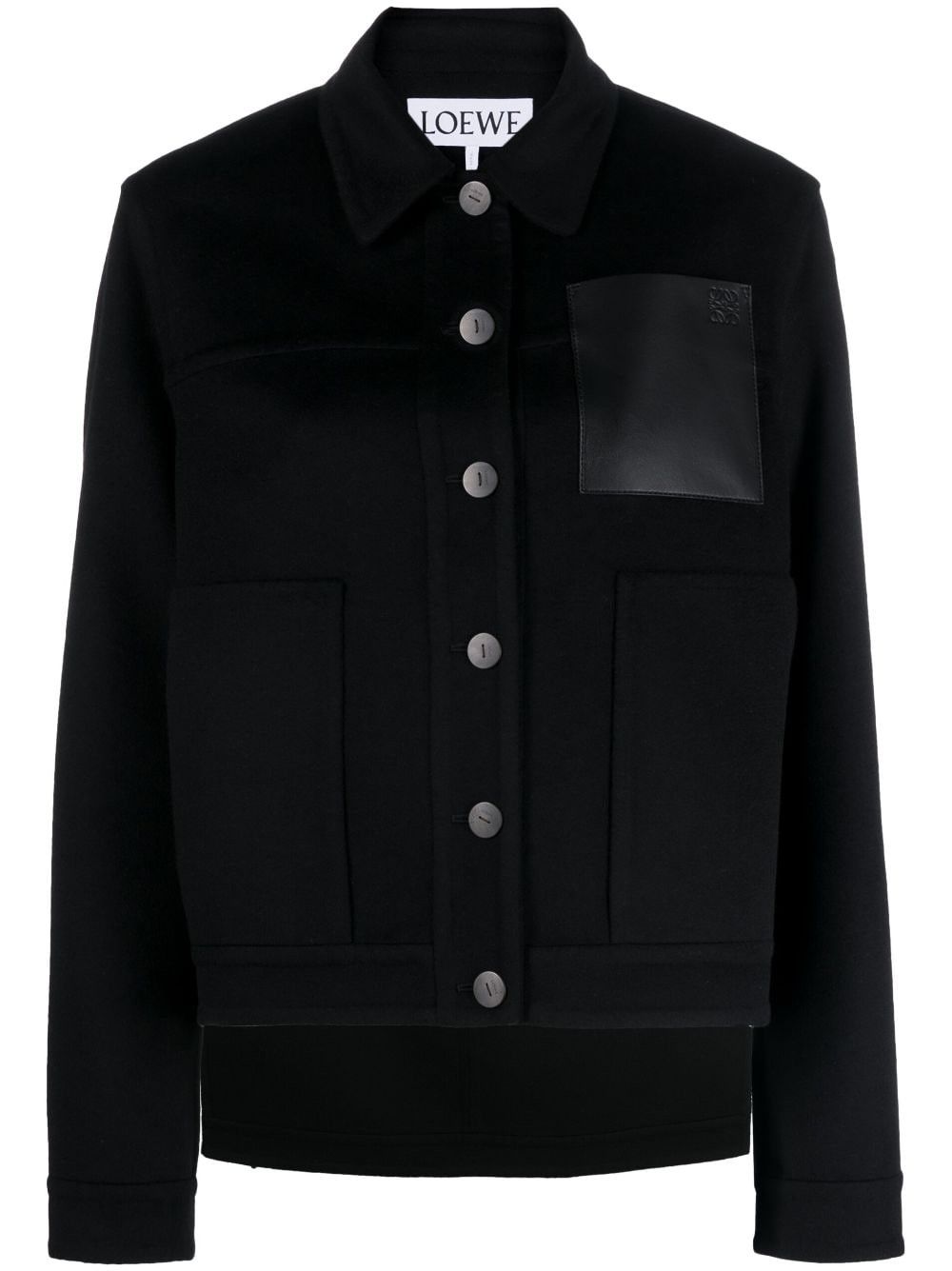 Loewe WOOL AND CASHMERE BLEND WORKWEAR JACKET Size S / US 4 / IT 40 - 1 Thumbnail