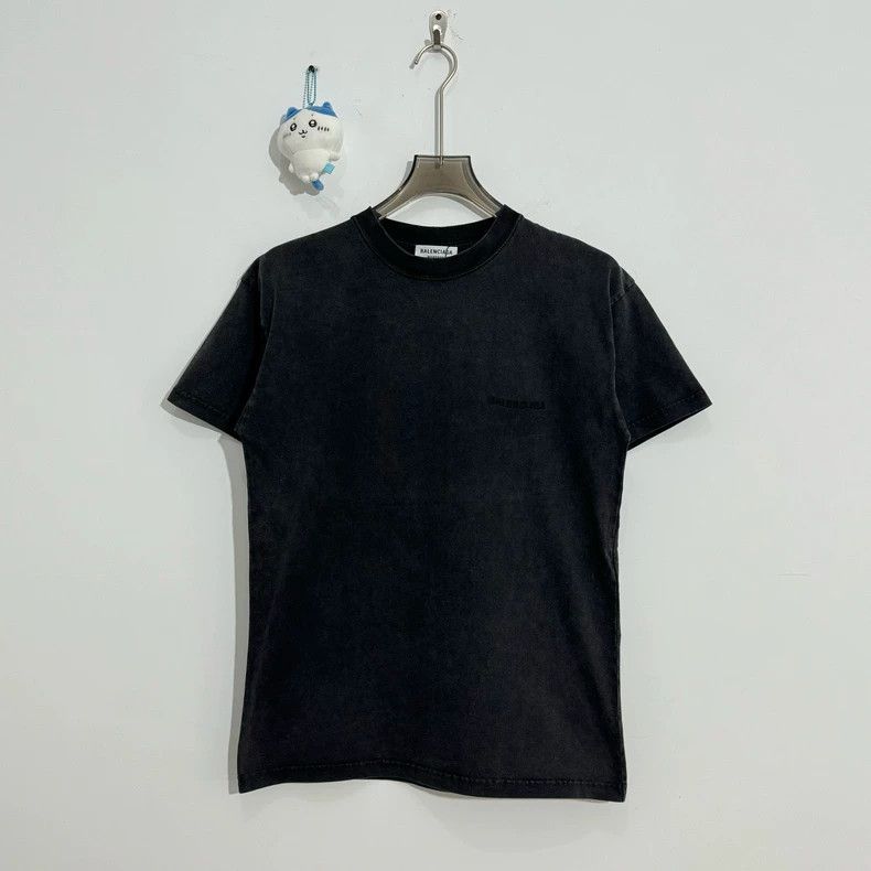 Balenciaga Balenciaga Embroidered Logo Short Sleeve Tee - dmc Size US XXS / EU 40 - 1 Thumbnail