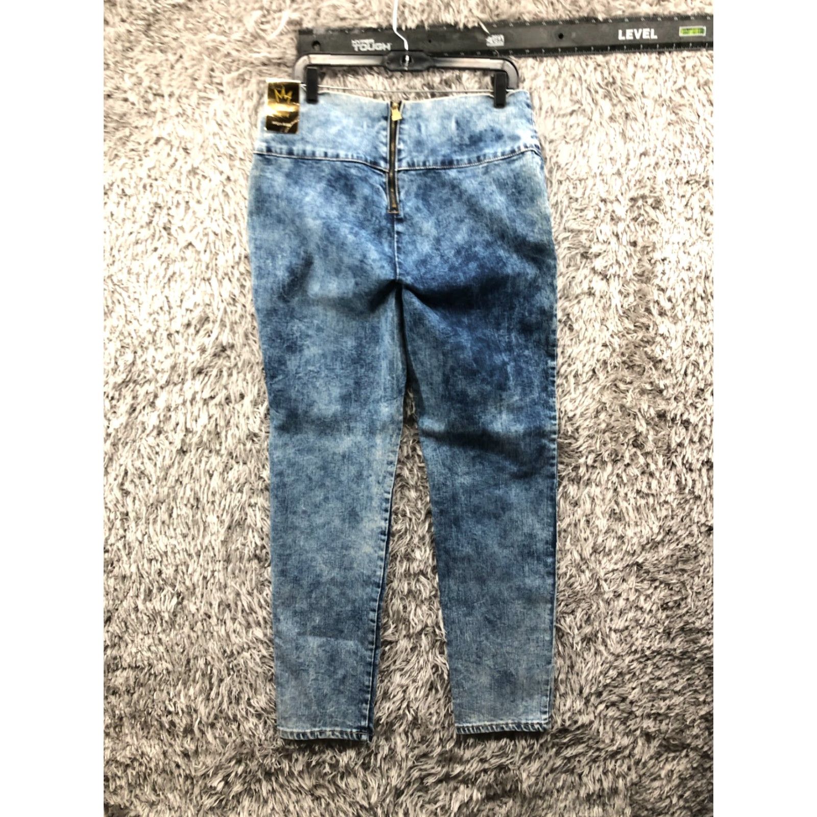 Vintage Nicki Minaj High Rise Jeans Size 13 Juniors Acid Wash Blue Denim Zipper Pants Shirt? Size 34" / US 12 / IT 48 - 6 Thumbnail