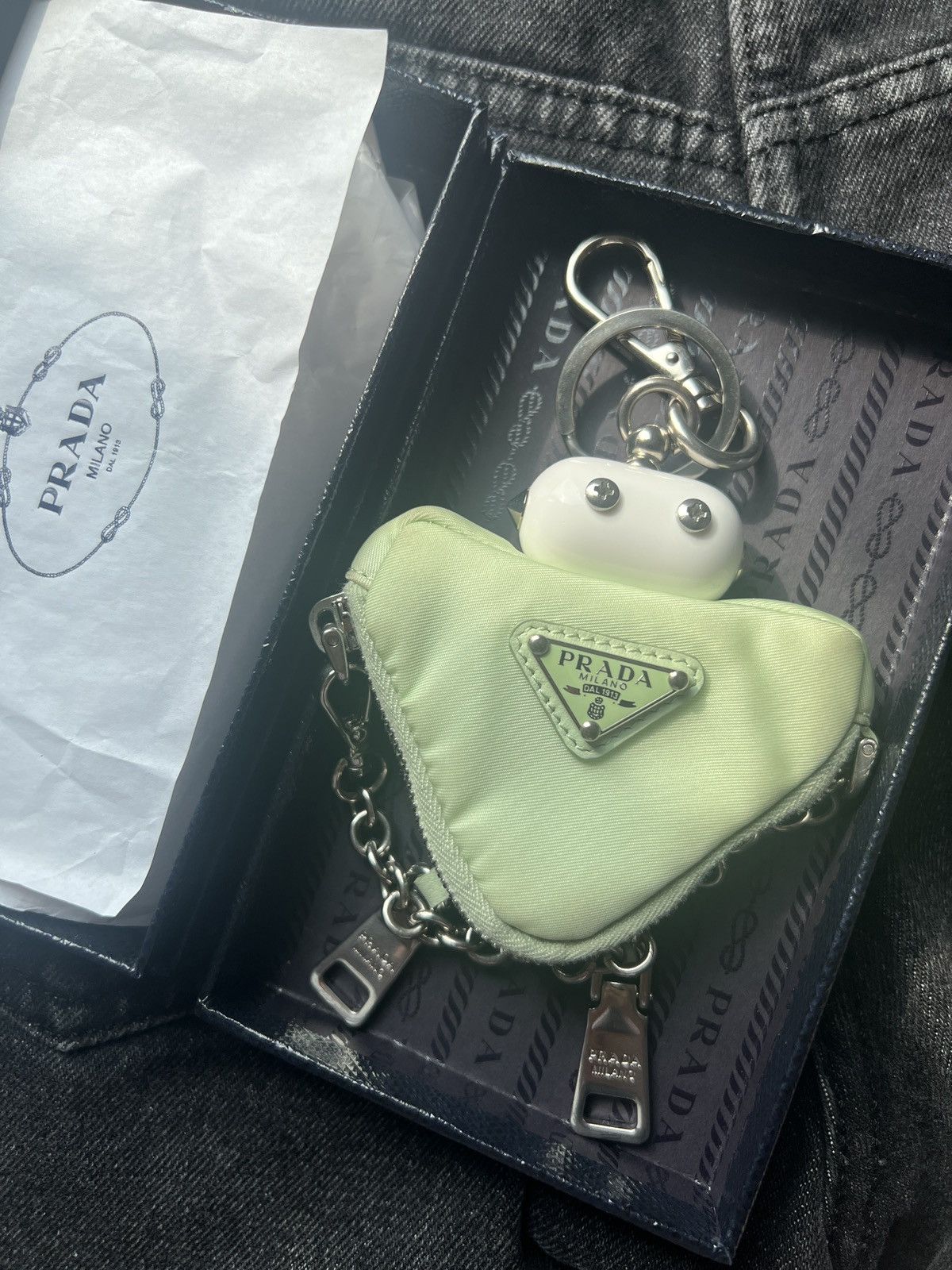 Prada 🔥 Prada x RAF Simons robot re-nylon keychain bag charm Size ONE SIZE - 8 Thumbnail