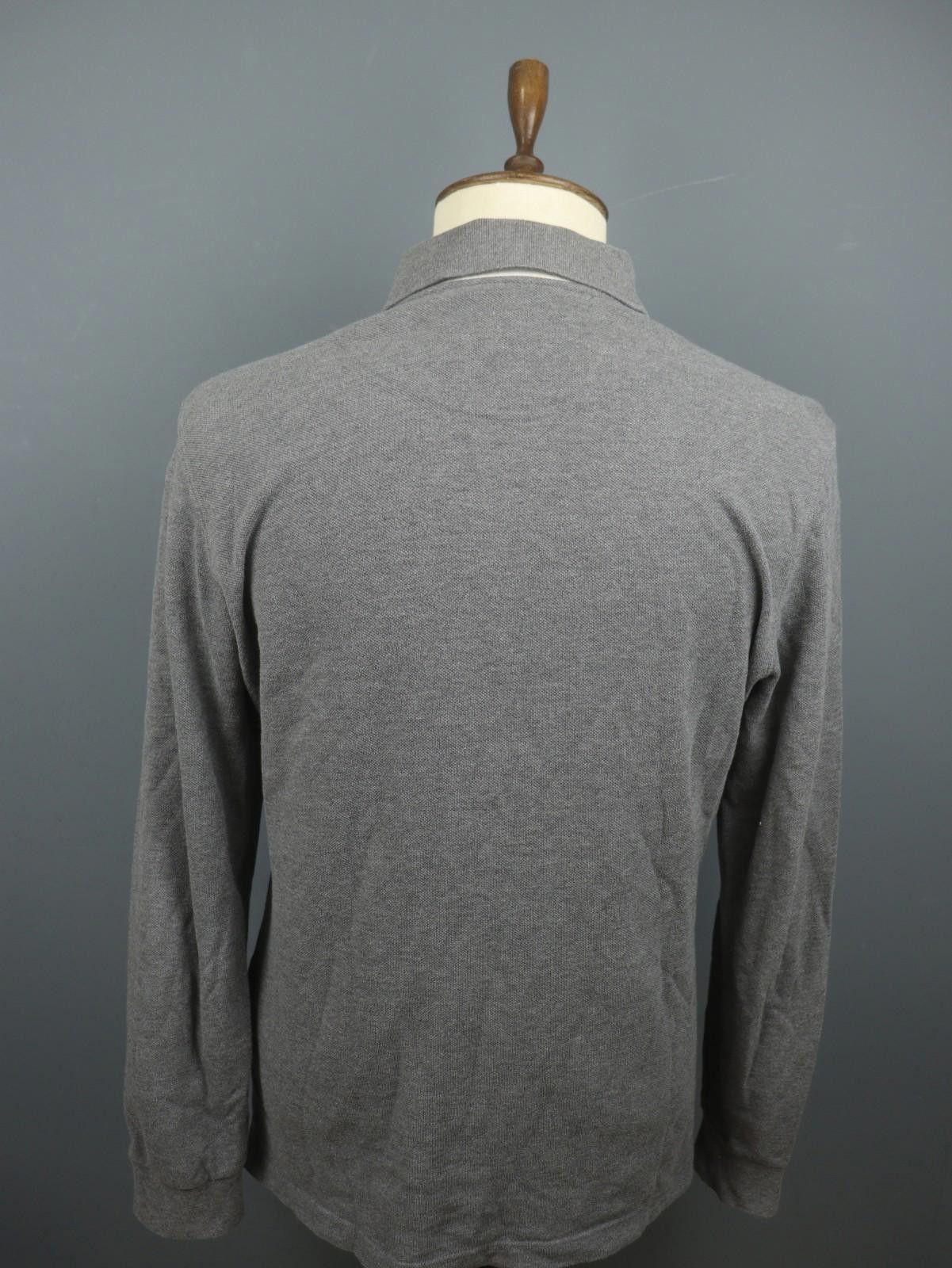 La Martina LA MARTINA Gray Cotton Collared Popover Polo Shirt Size L Size US L / EU 52-54 / 3 - 9 Thumbnail