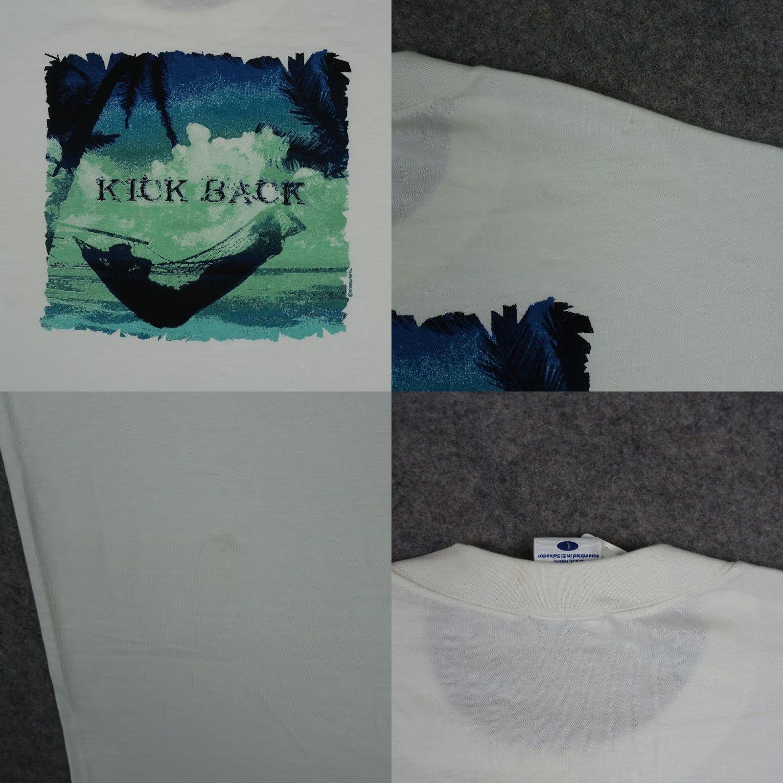Vintage Crazy Shirts Shirt Mens L White Kick Back San Diego Hammock Graphic Tee VTG Size US L / EU 52-54 / 3 - 8 Thumbnail