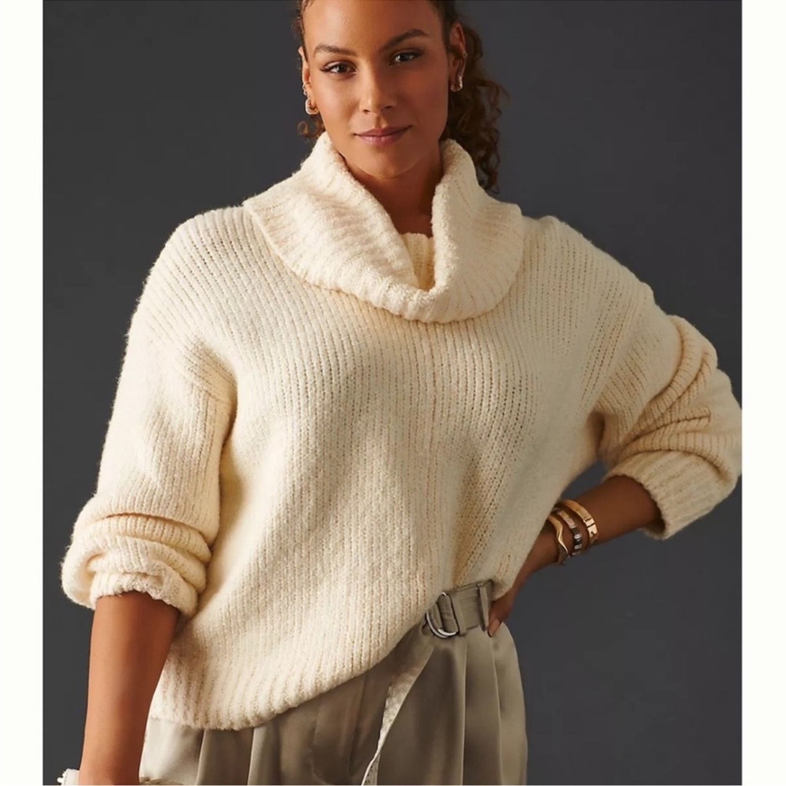 Anthropologie Anthropology Pilcro Turtleneck Sweater Size XXS / US 00 / IT 34 - 8 Thumbnail