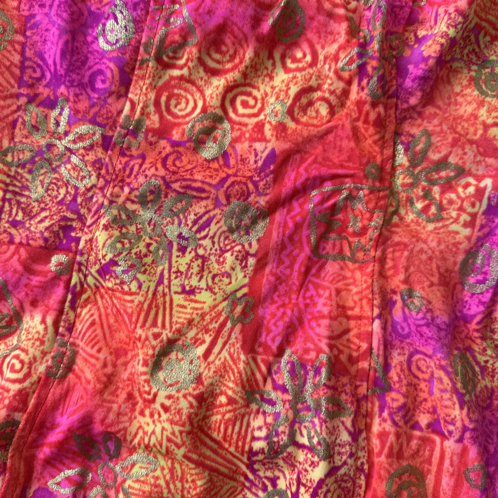 Vintage VINTAGE Kathy Ireland One Piece Swim Suit Orange Neon Pink 1990s S Small Size S / US 4 / IT 40 - 2 Thumbnail