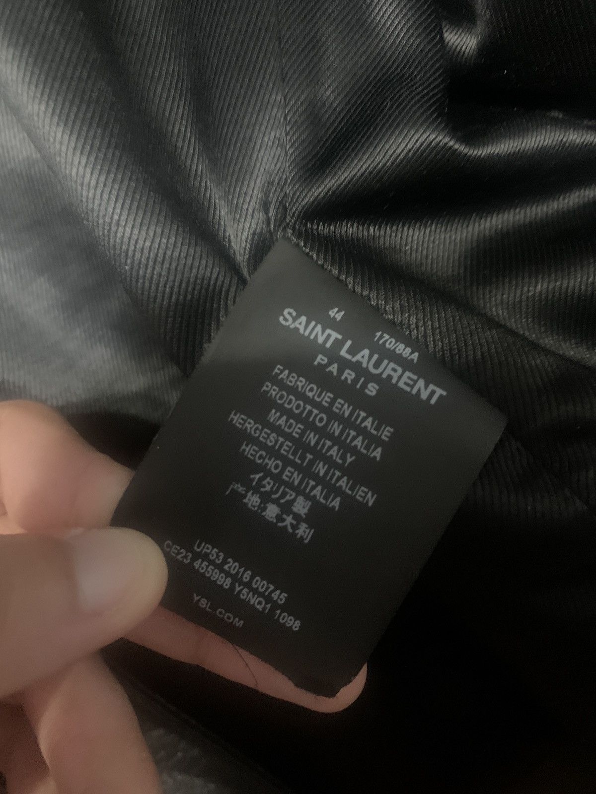 Saint Laurent Paris saint laurent “blood luster” leather jacket 2016 Size US S / EU 44-46 / 1 - 4 Thumbnail