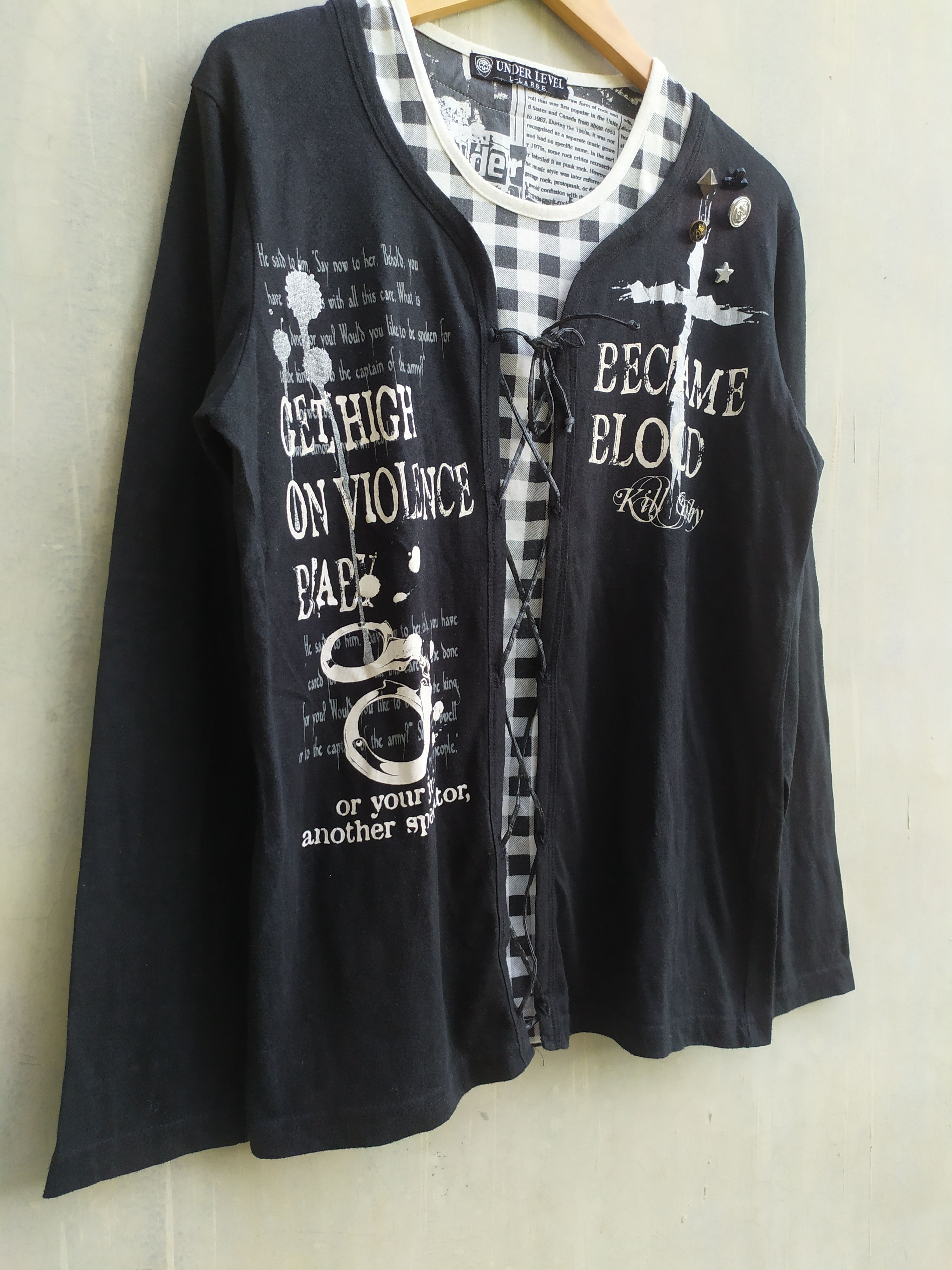 Japanese Brand Under Level Poem Long Sleeve Japanese Brand Size US L / EU 52-54 / 3 - 3 Thumbnail