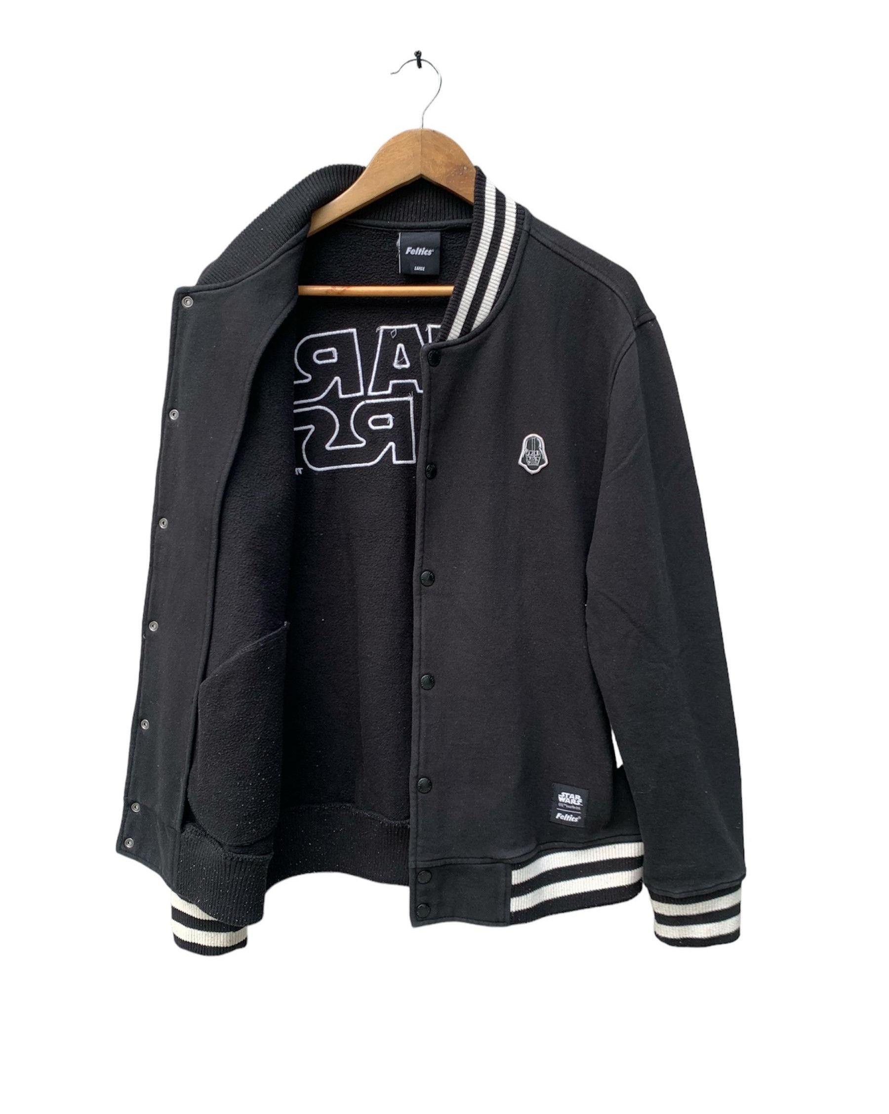 Star Wars Vintage Star Wars Darth Vader X Feltics Varsity Jacket Size US L / EU 52-54 / 3 - 3 Thumbnail
