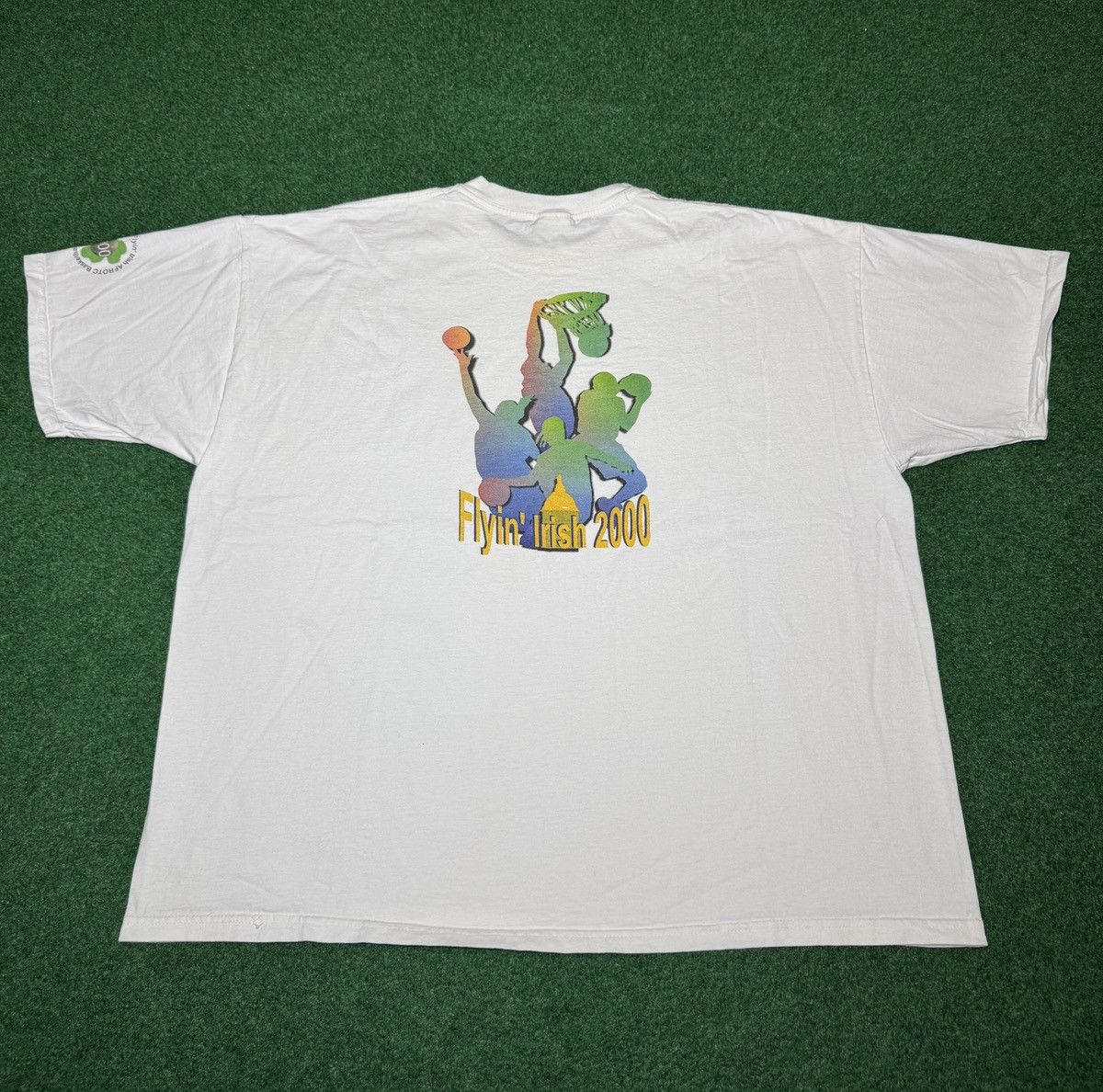 Vintage Notre Dame Basketball Tournament Flyin Irish XXL Boxy Shirt Size US XXL / EU 58 / 5 - 1 Thumbnail