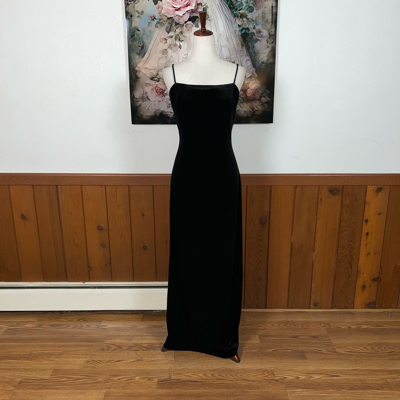Other Elegant Dressbarn Black Velvet Gown! Size XL / US 12-14 / IT 48-50 - 2 Thumbnail